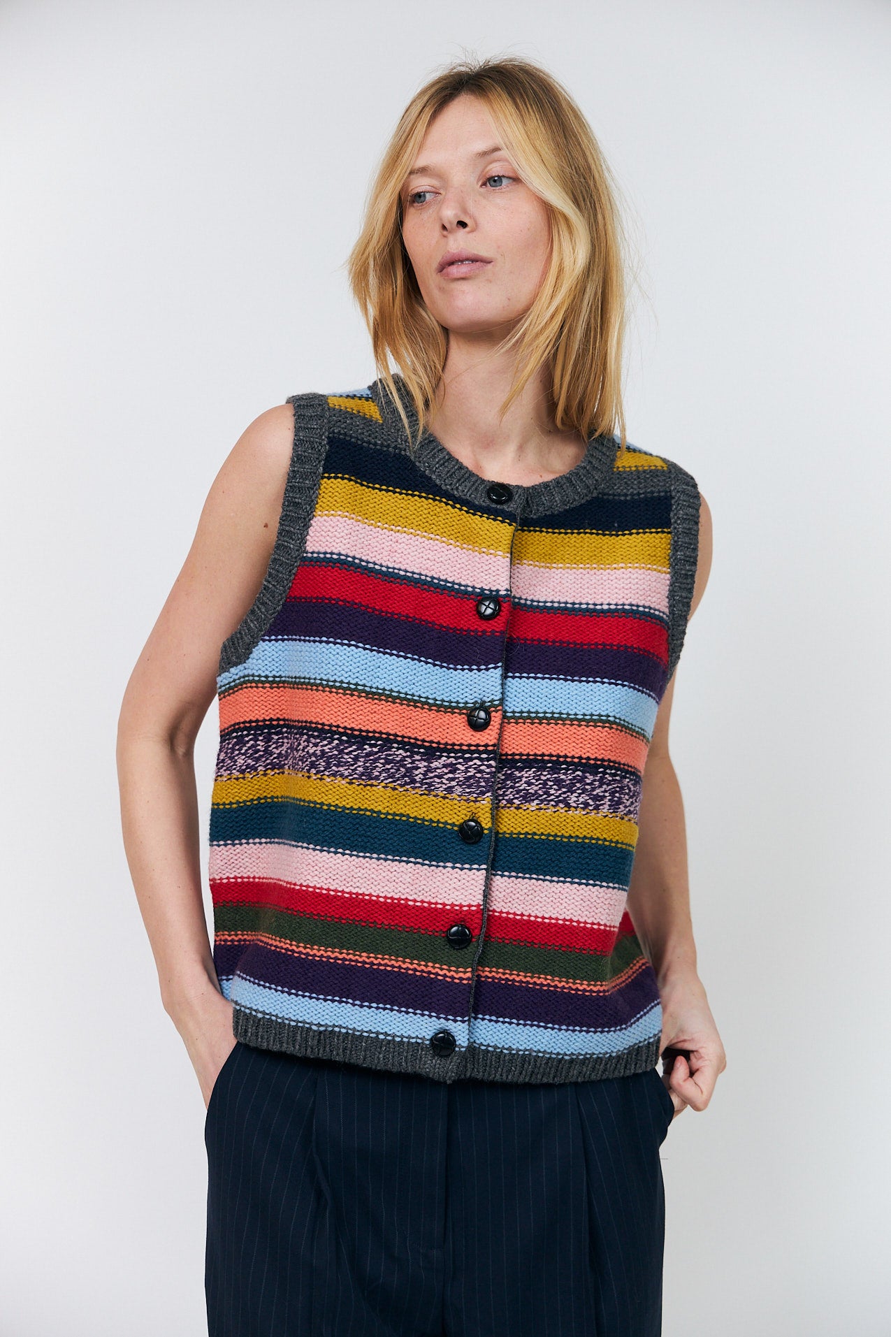 Lollys Laundry CaitLL Strickweste Vest Multicolor