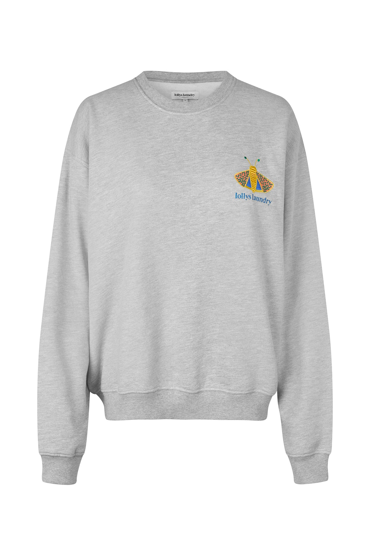 Lollys Laundry CaliforniaLL SweatHemdbluse Sweatshirt Hellgrau Melange