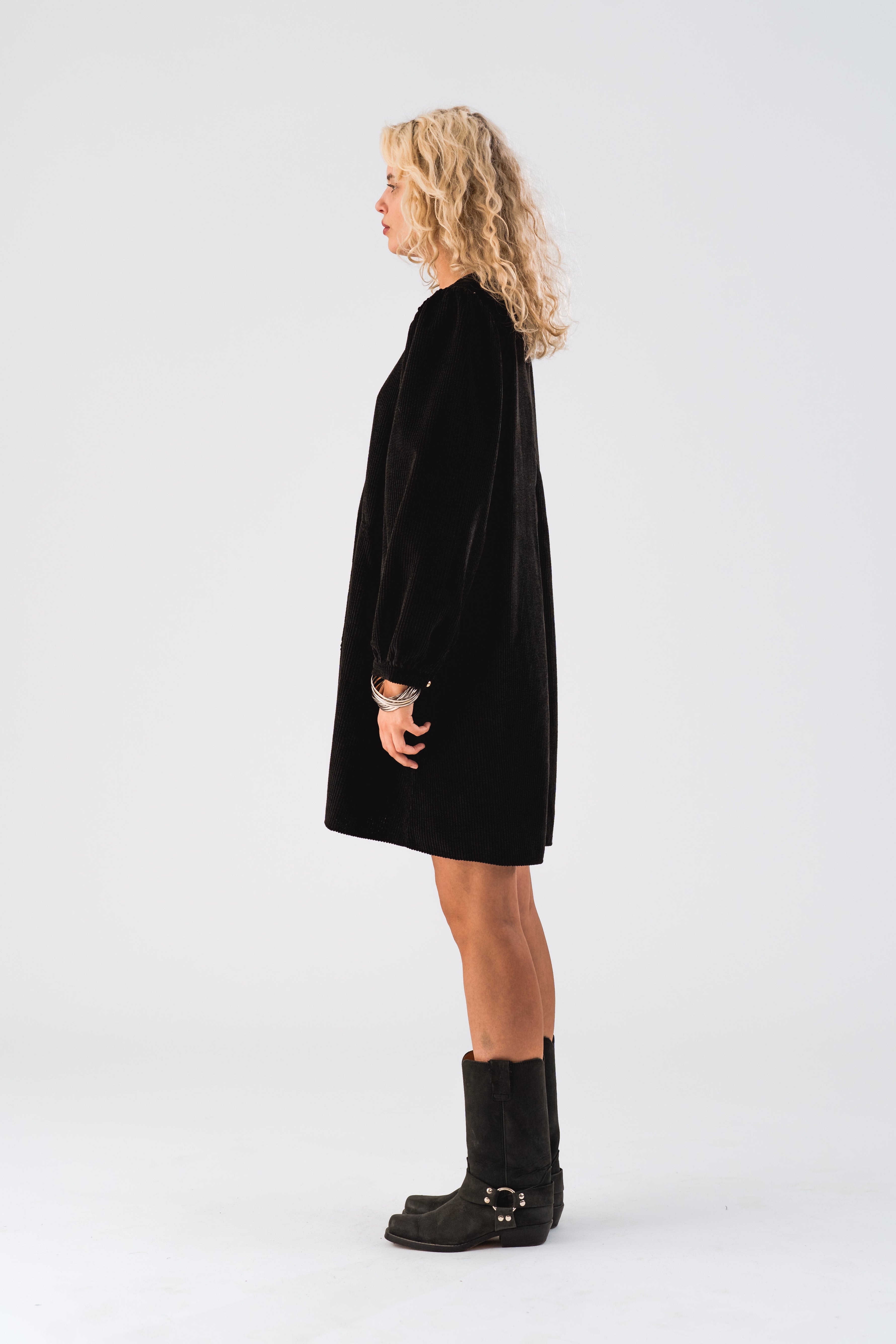 Lollys Laundry CarlaLL Short Dress LS Dress Schwarz