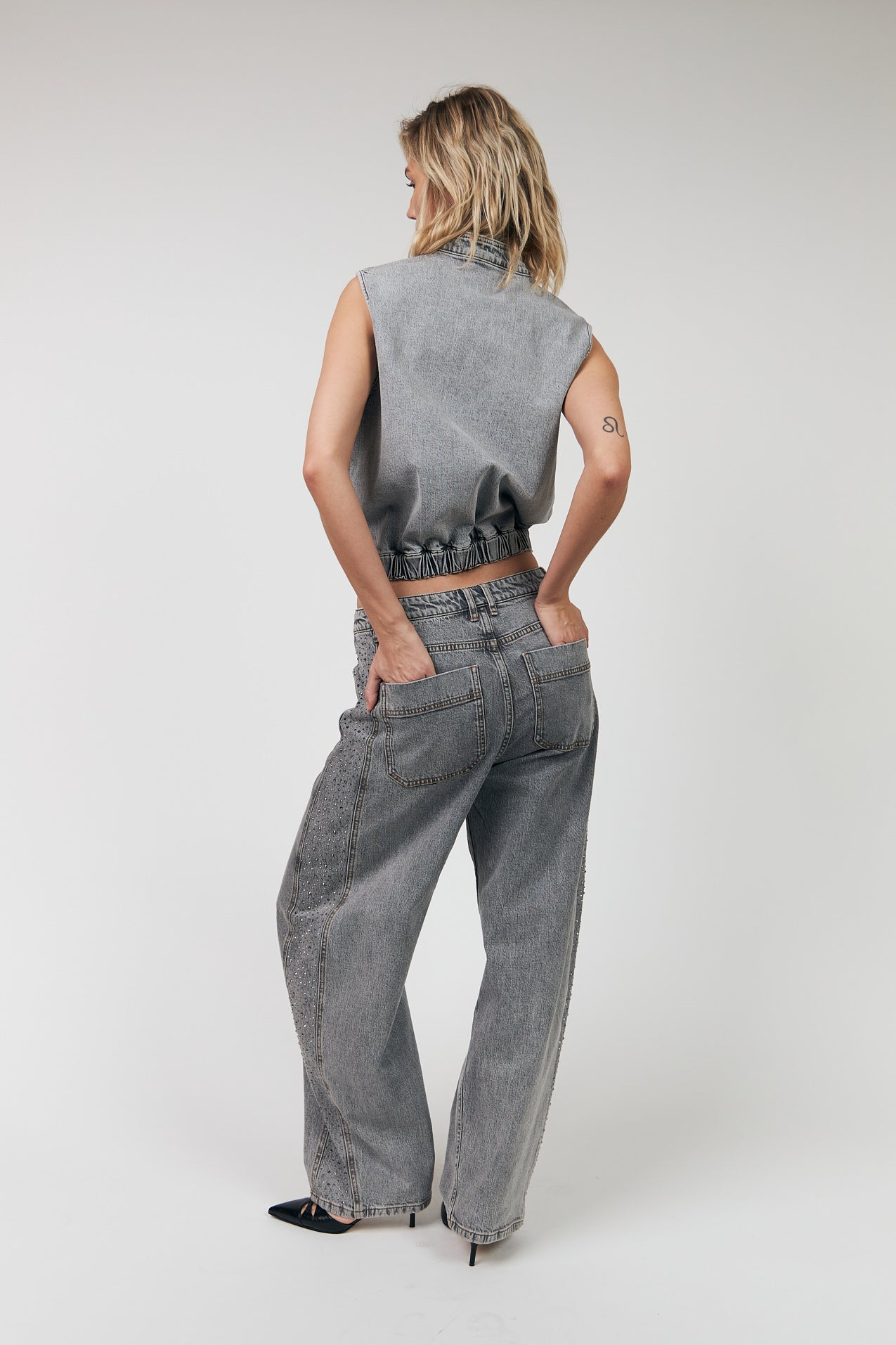 CarmenLL Weste - Light Grey