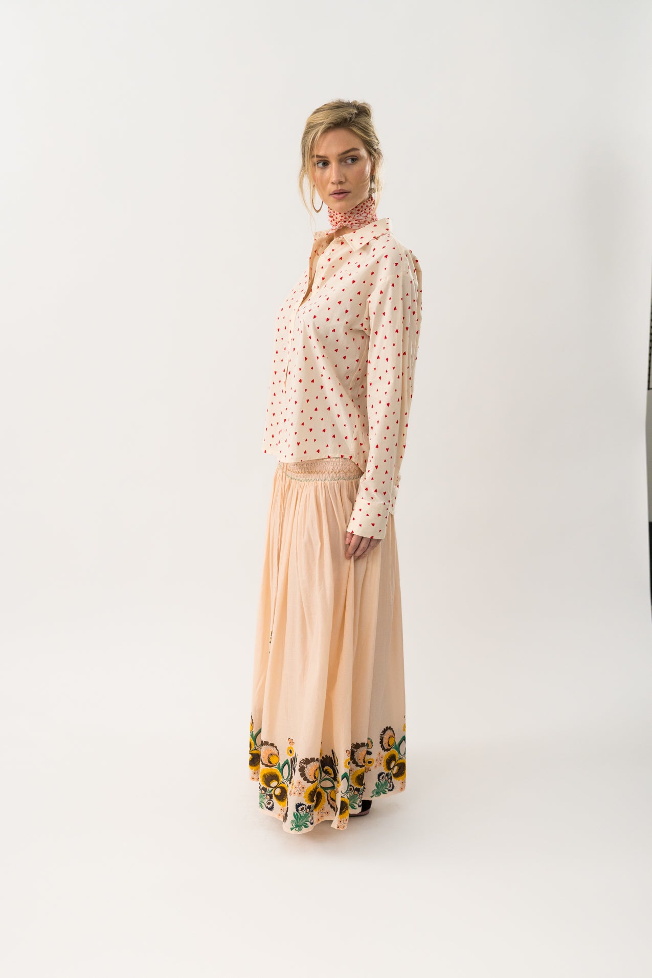 Lollys Laundry CassieLL Maxi Kleid Skirt 36 Dusty Rose