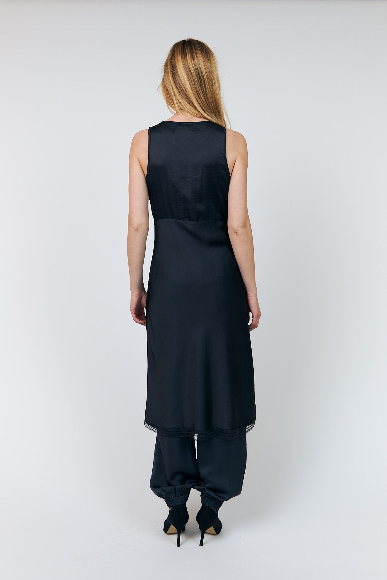 Lollys Laundry ClariLL Midi Kleid Dress Verblasstes Schwarz