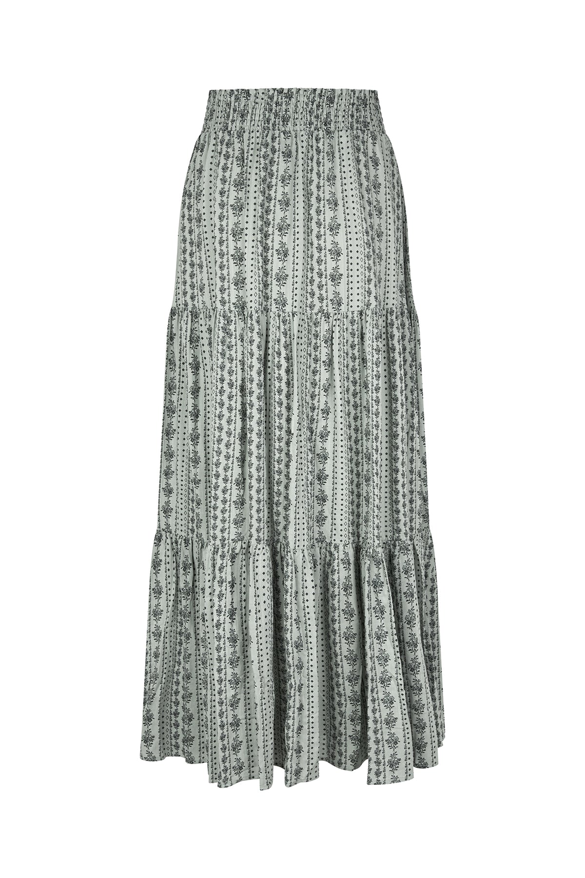 Lollys Laundry DiamondLL Maxi Rock Skirt Gedämpftes Grün
