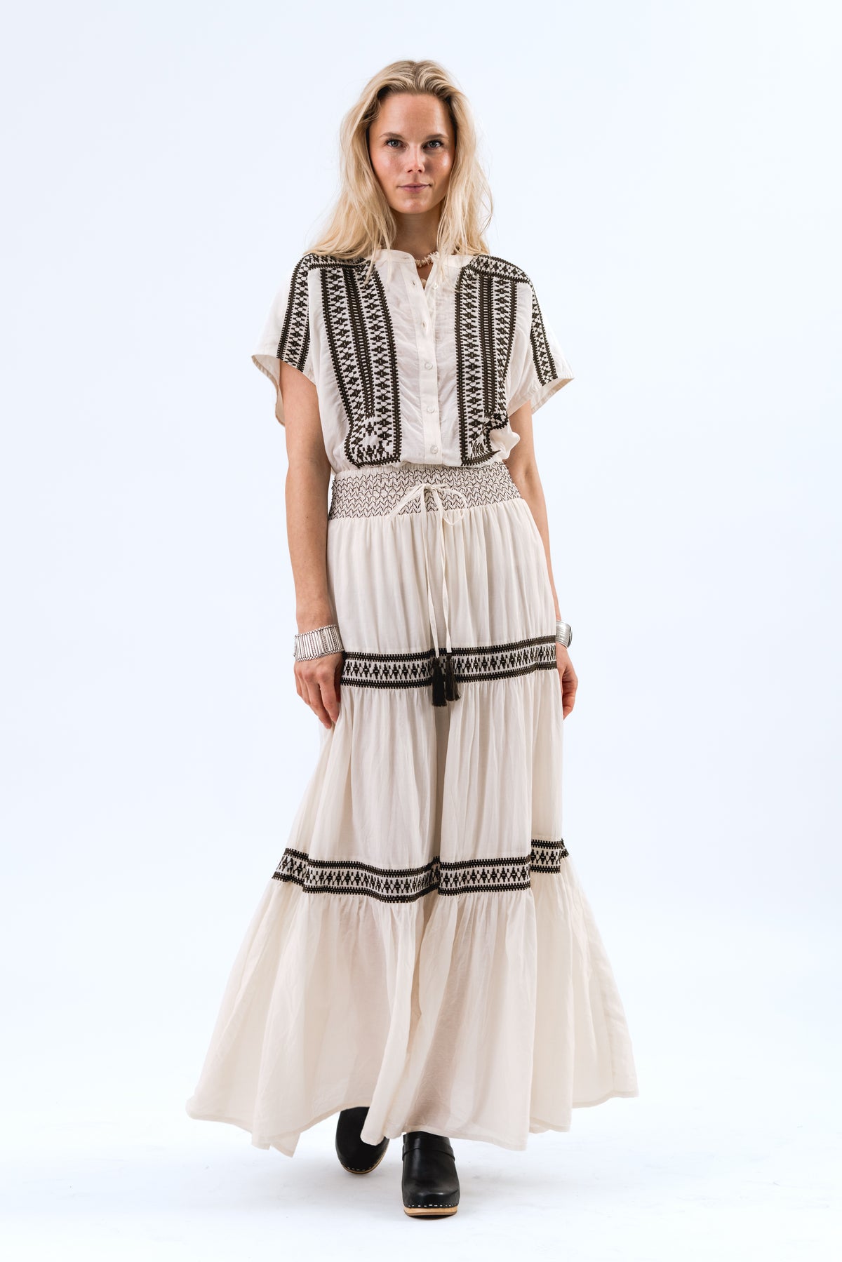 Lollys Laundry DiamondLL Maxi Rock Skirt Creme