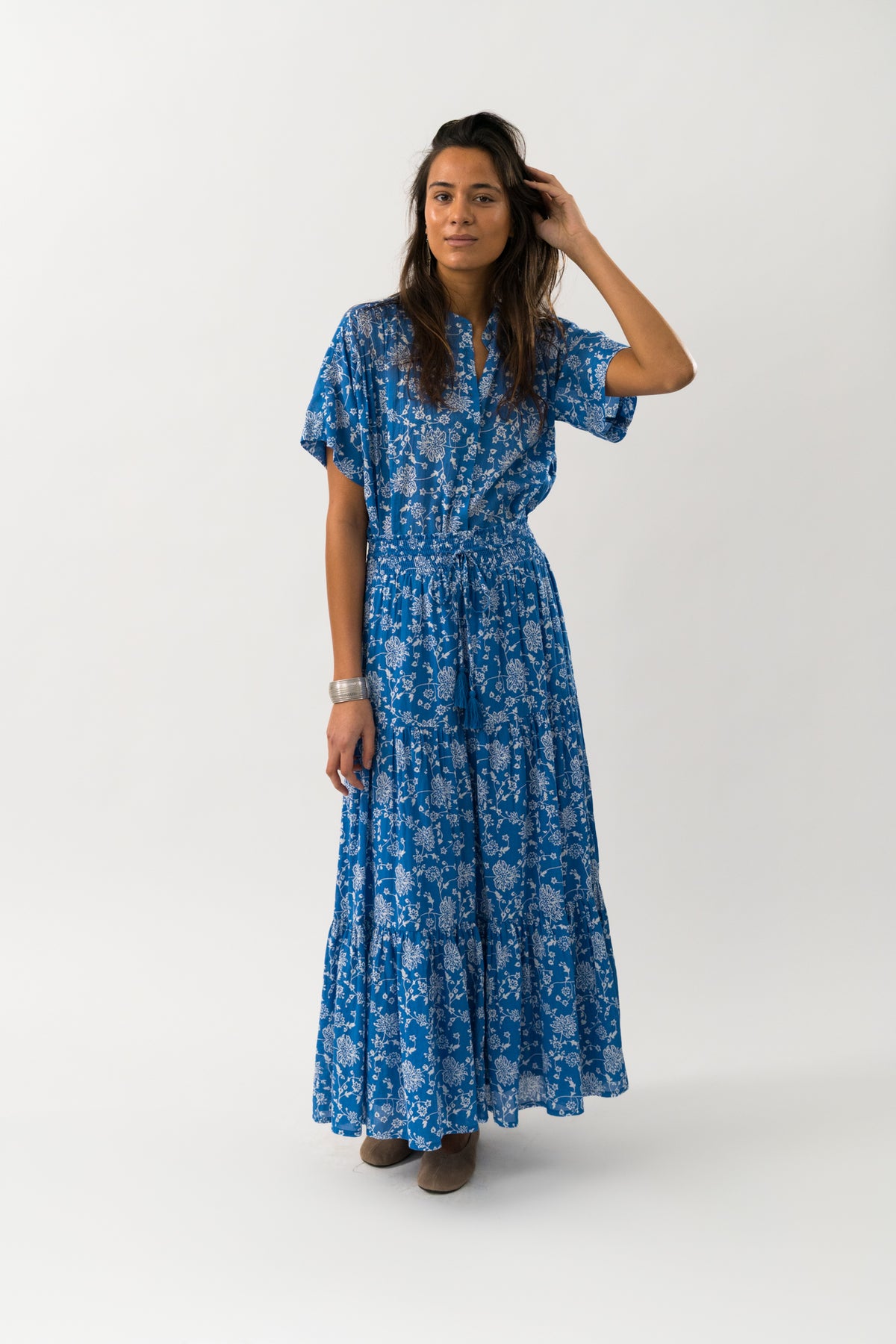 Lollys Laundry DiamondLL Maxi Rock Skirt Blau