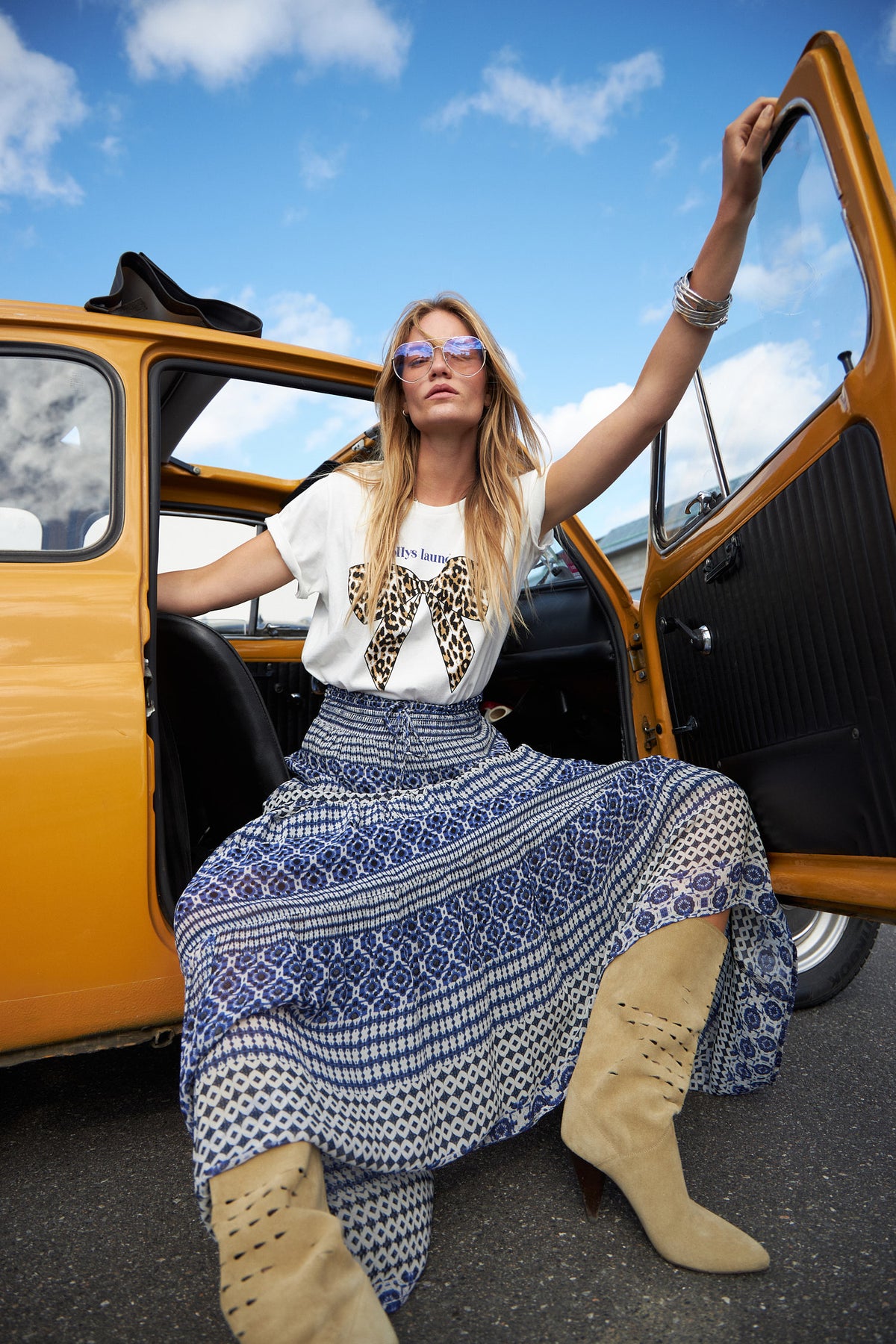 Lollys Laundry DiamondLL Maxi Skirt Skirt Blau