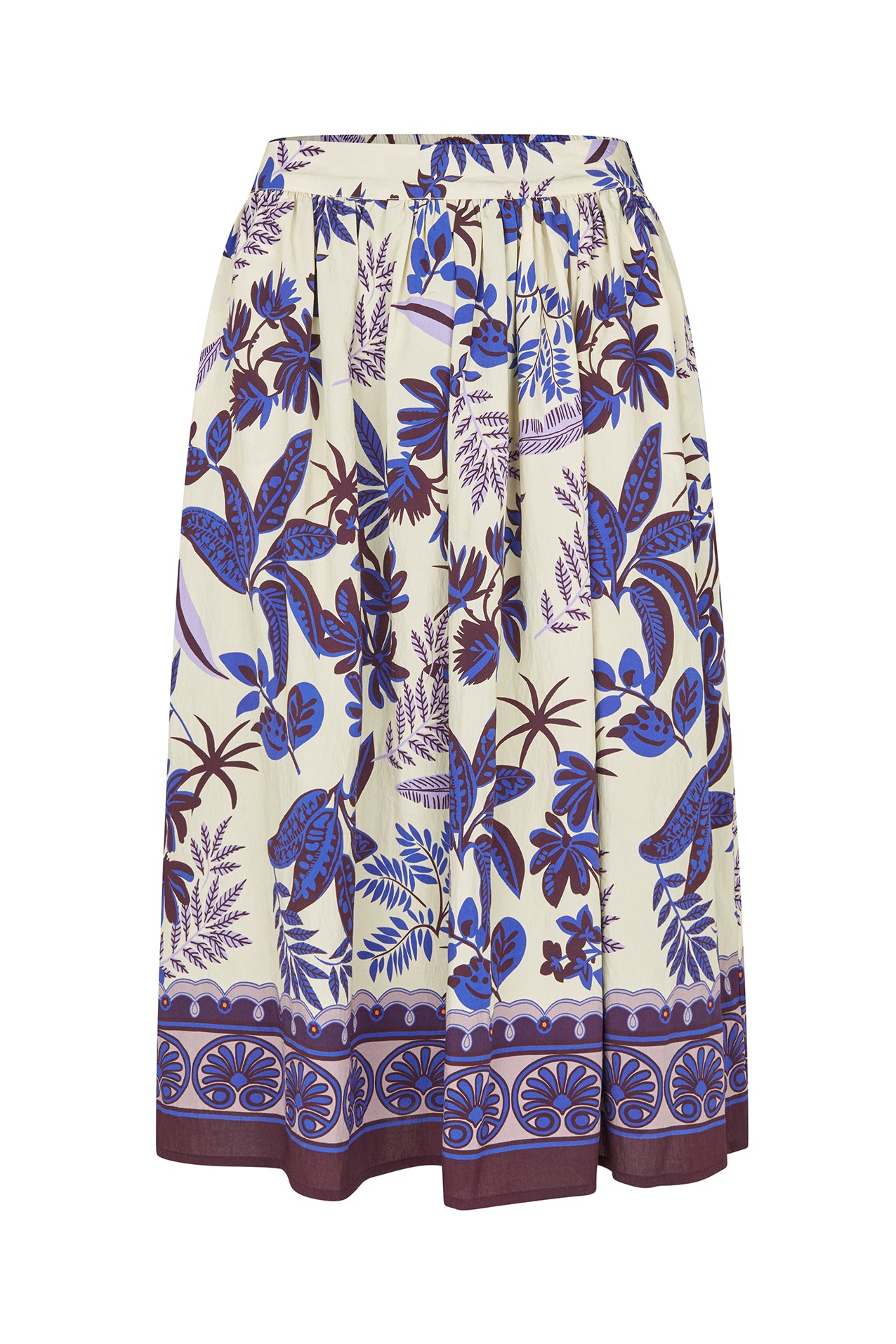 EllaLL Midi Rock - Flower Print