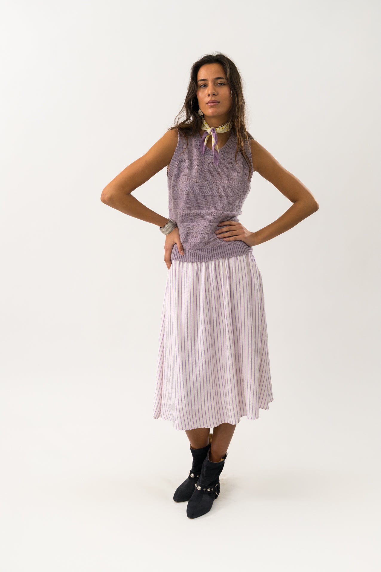Lollys Laundry EllaLL Midi Rock Skirt 53 Lilac