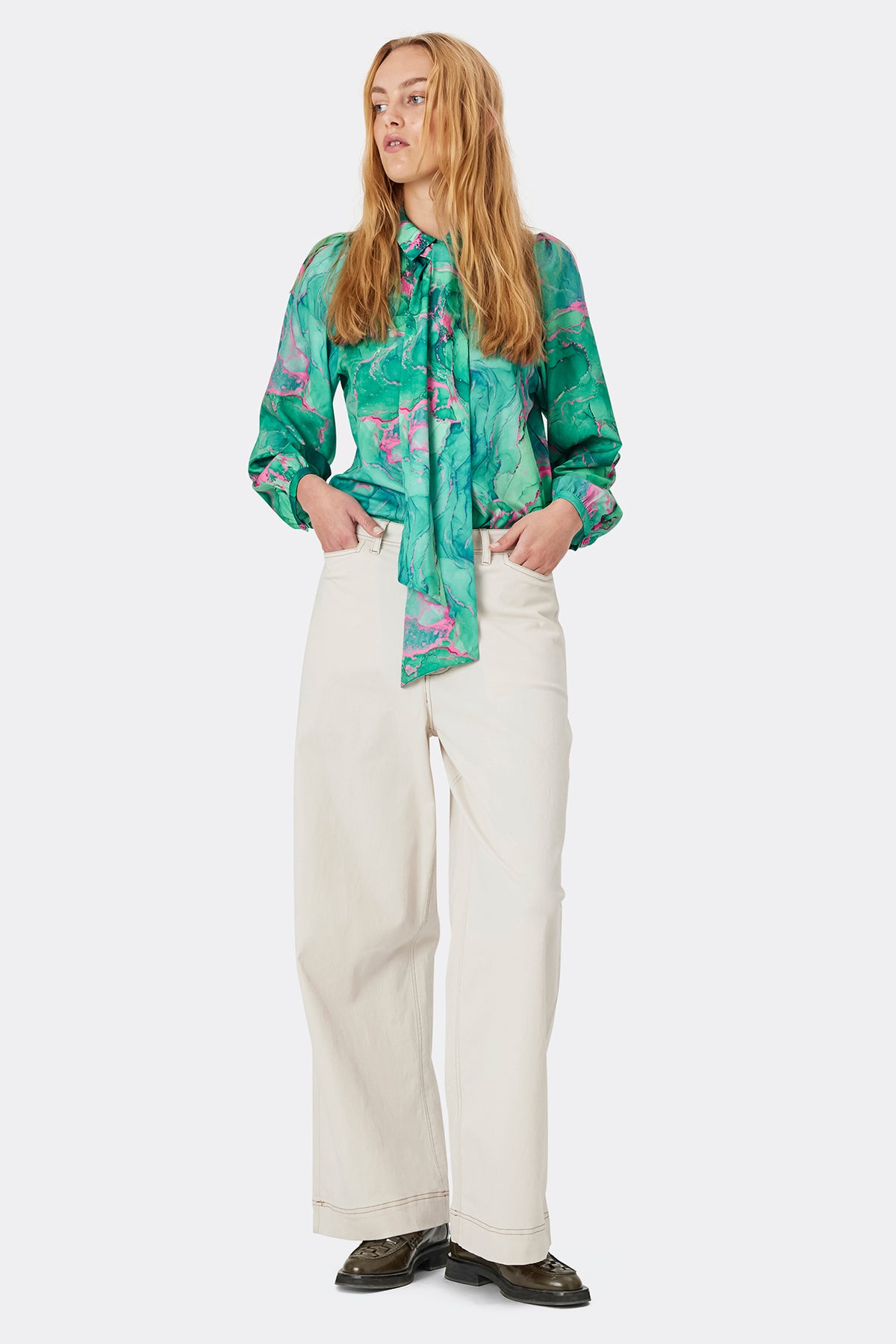 Lollys Laundry EllieLL Shirt LS Shirt Grün