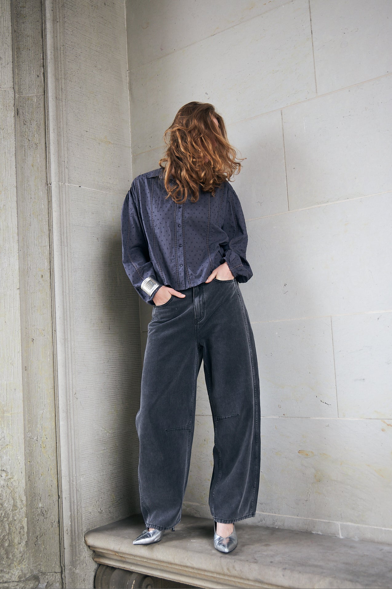 Lollys Laundry EmLL Bluse Shirt Verblasstes Schwarz