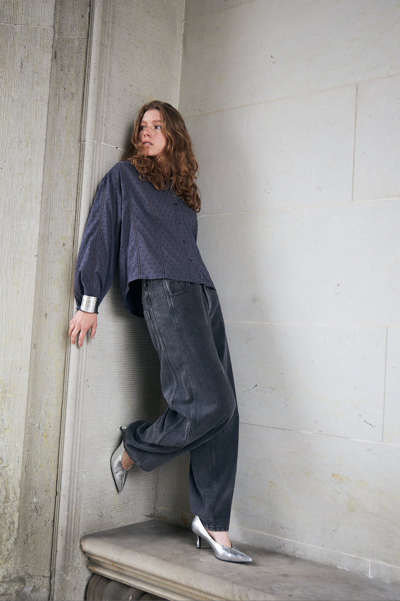 Lollys Laundry EmLL Bluse Shirt Verblasstes Schwarz