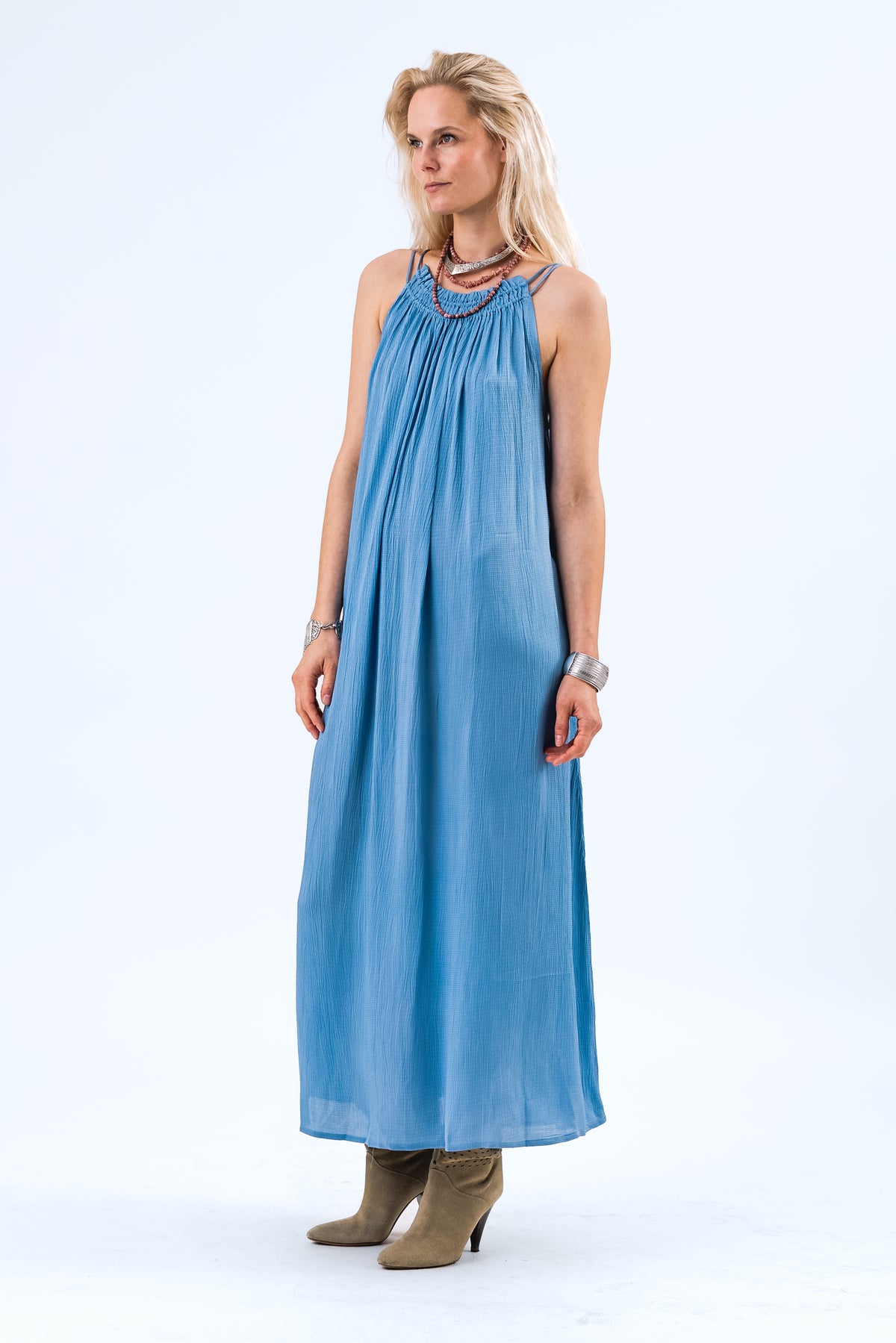 Lollys Laundry EmmelineLL Maxi Kleid Dress Blau