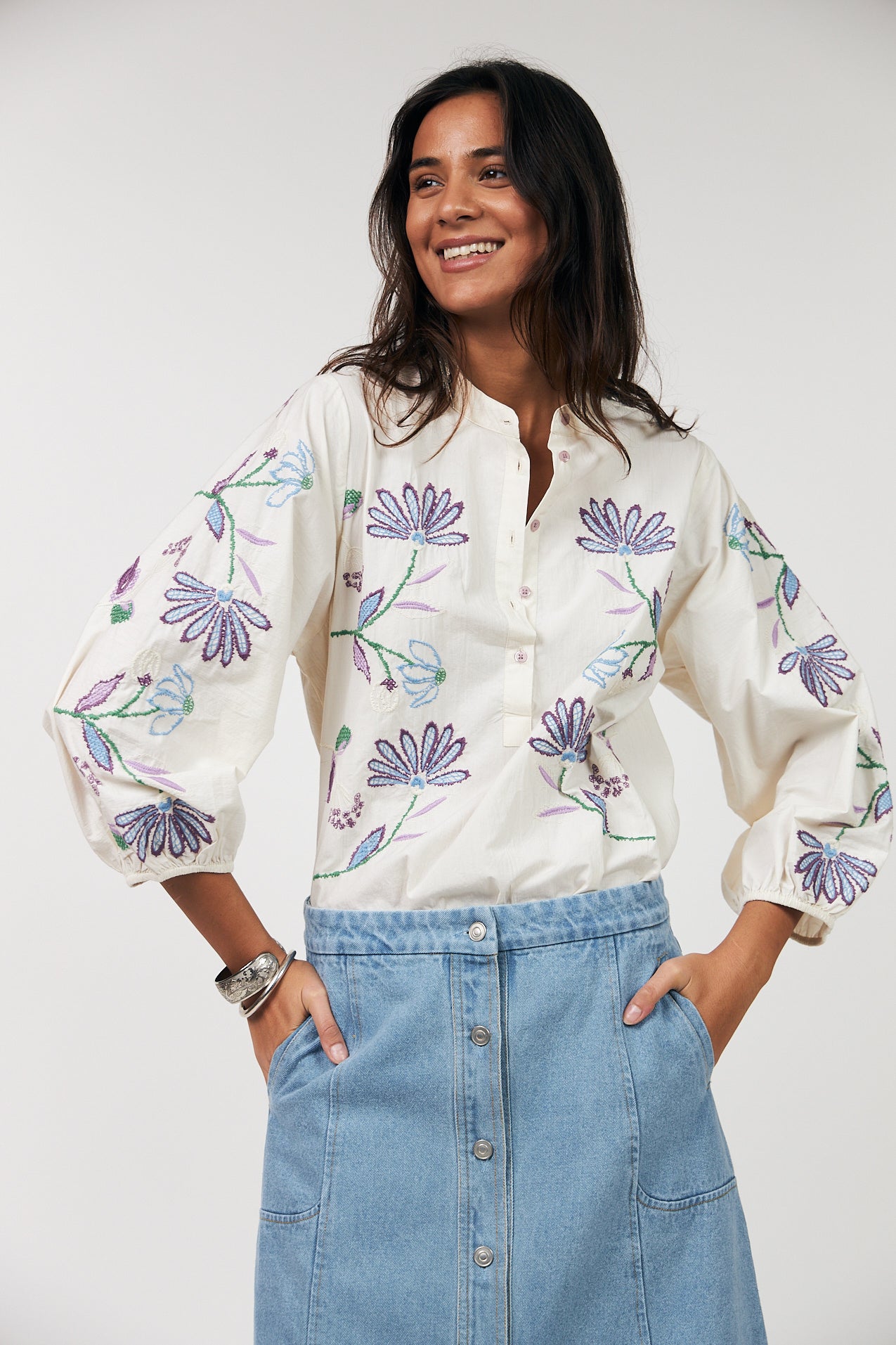 FaithLL Bluse - Creme