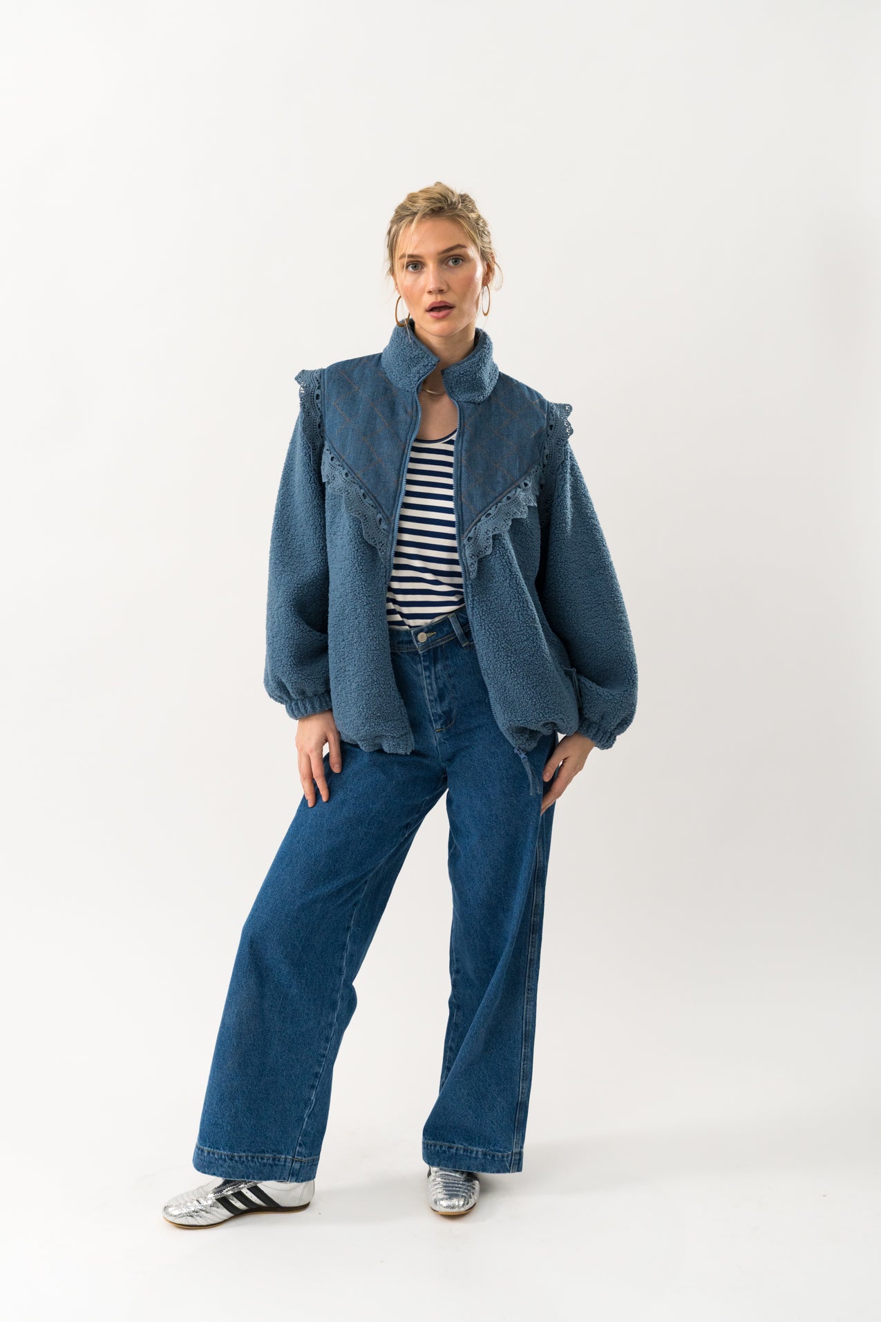 FalLL Teddyjacke - Dusty Blue