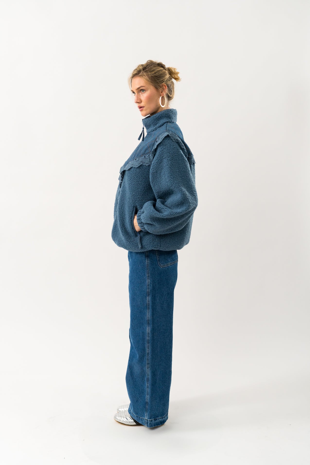 FalLL Teddyjacke - Dusty Blue