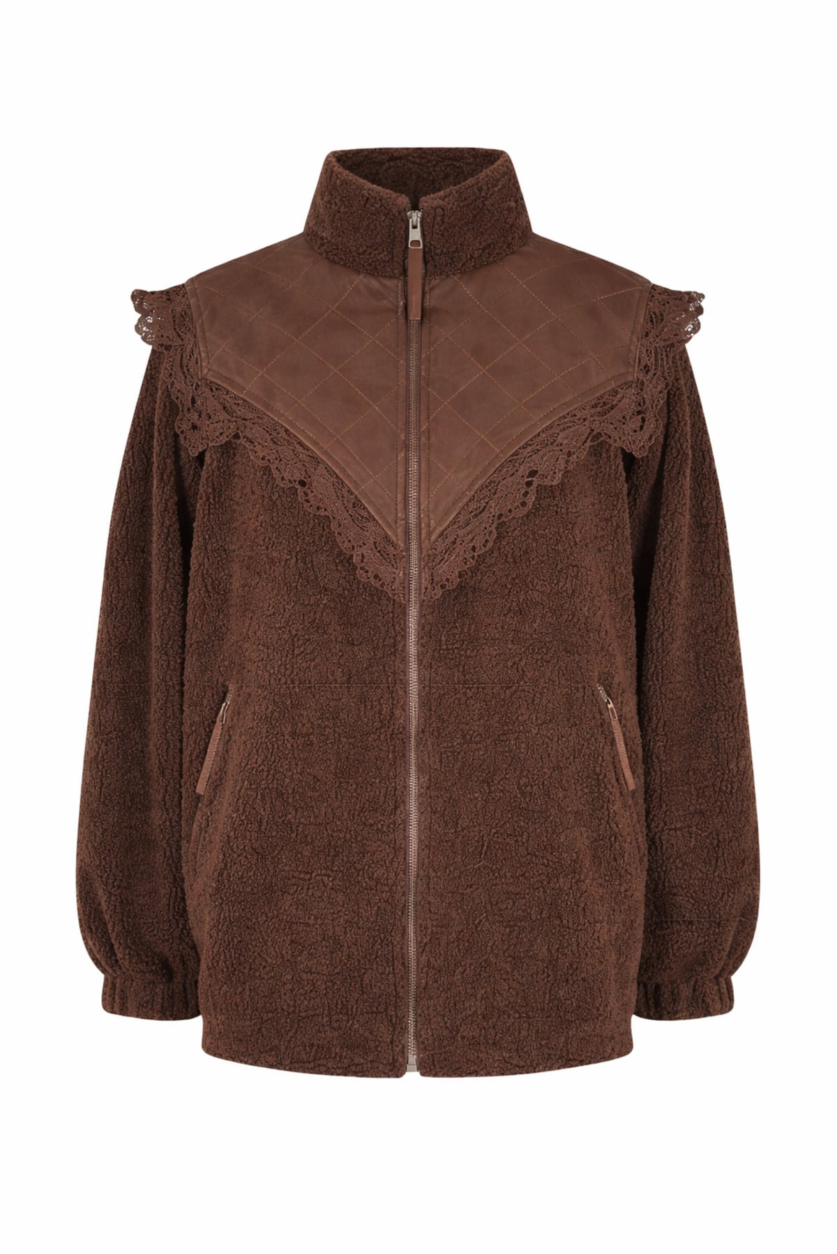 Lollys Laundry FalLL Teddyjacke Outerwear Braun