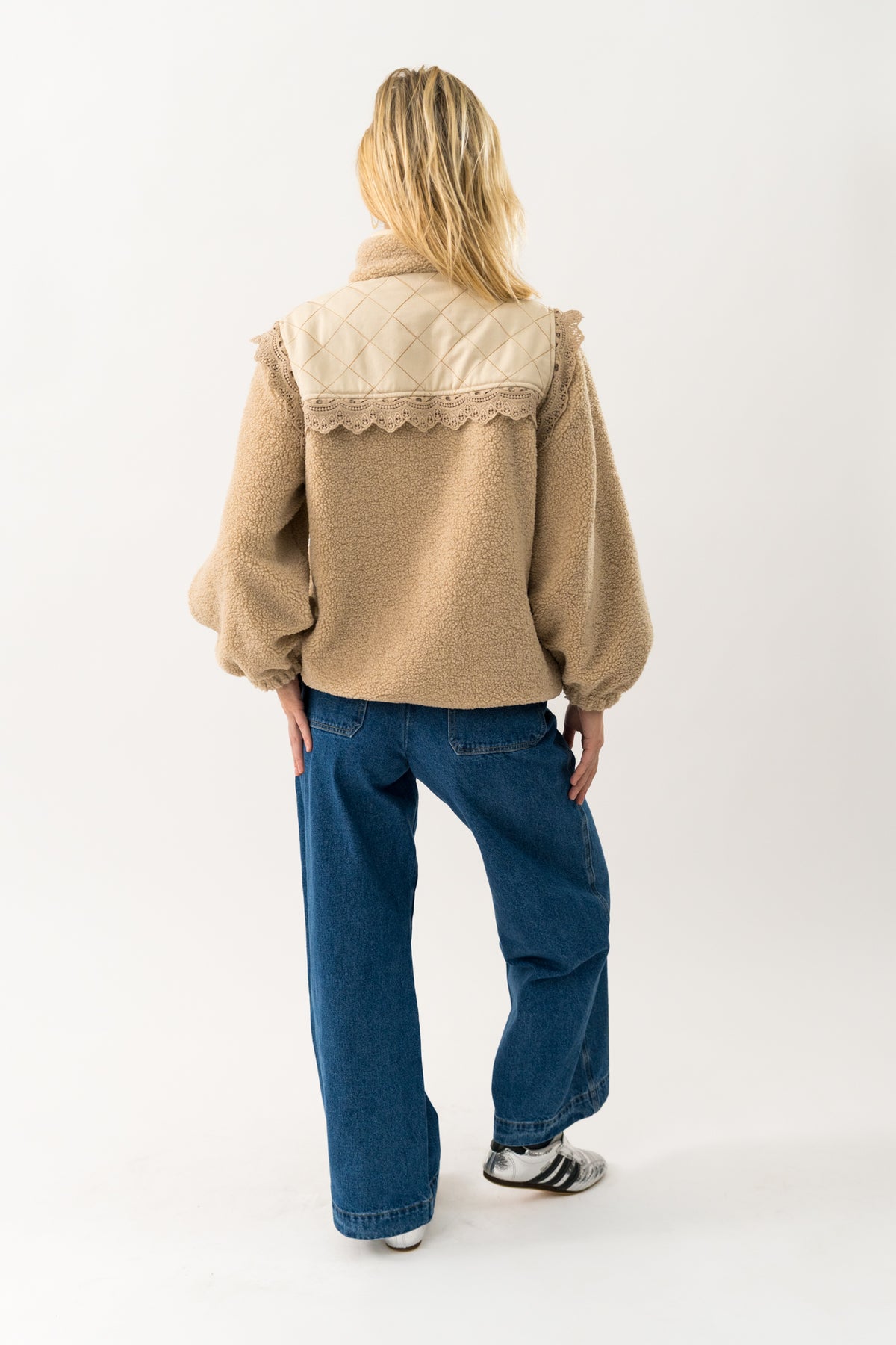 Lollys Laundry FalLL Teddyjacke Outerwear Creme