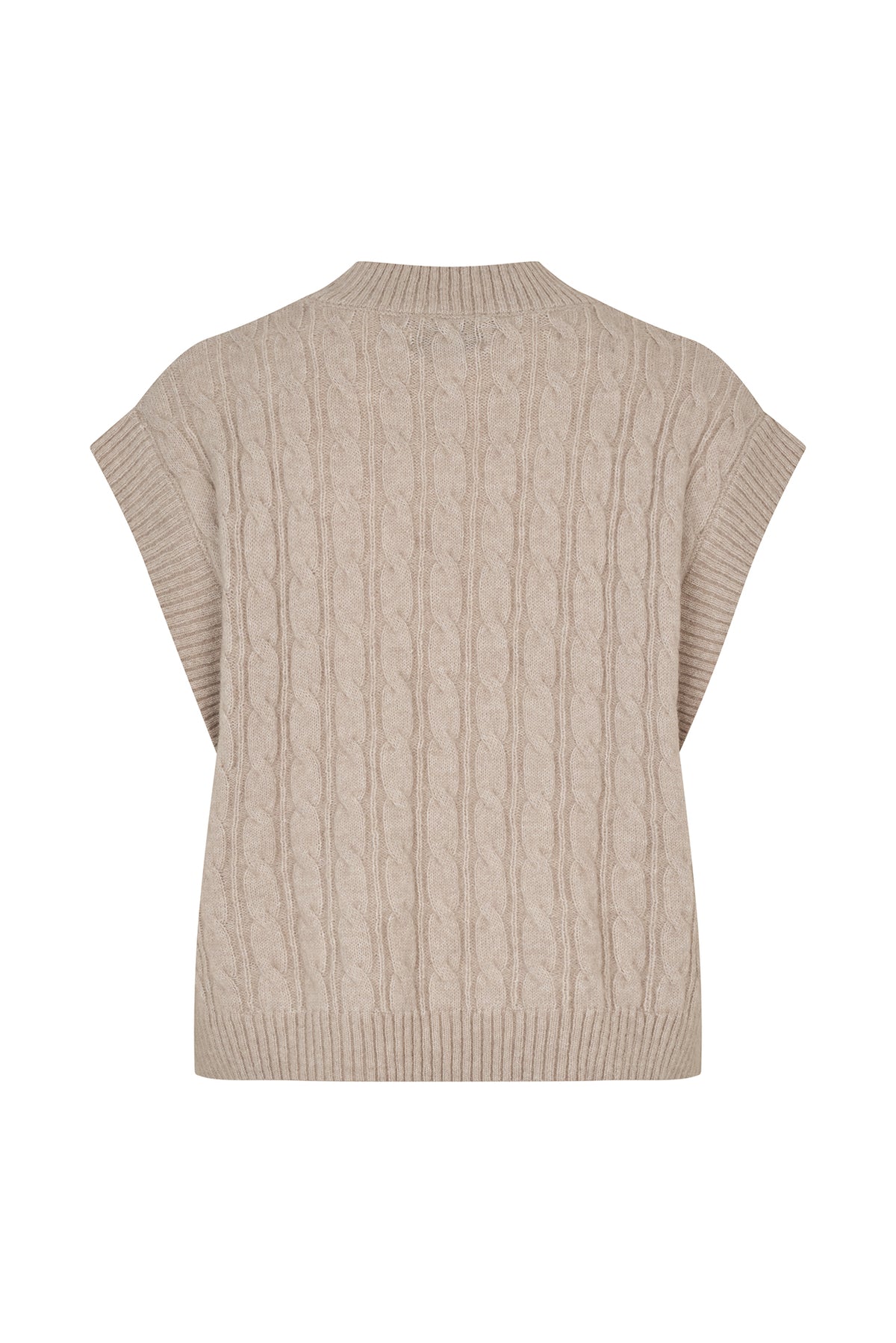 Lollys Laundry FinnLL Strick Weste Vest 08 Beige