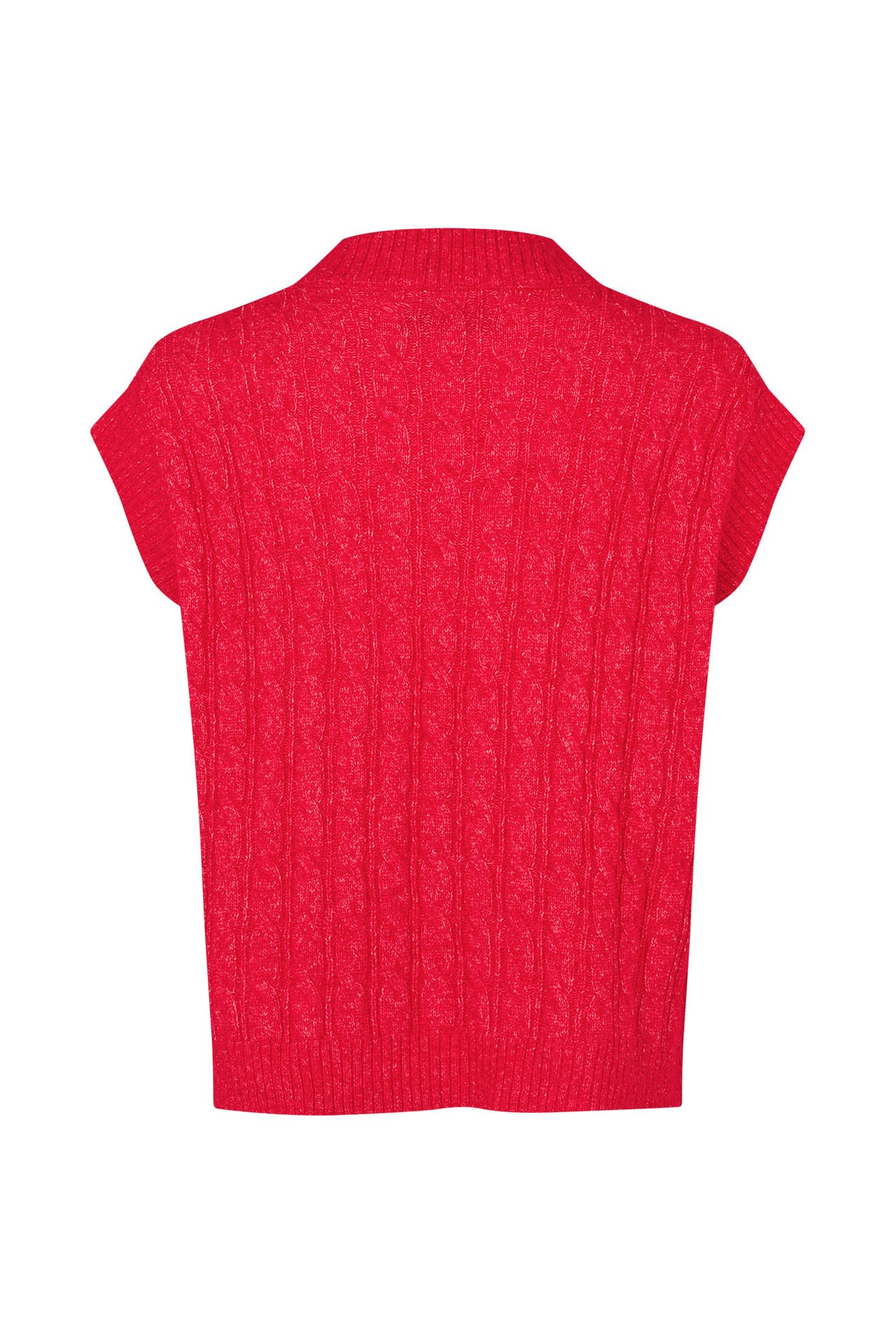 Lollys Laundry FinnLL Strickweste Vest Rot