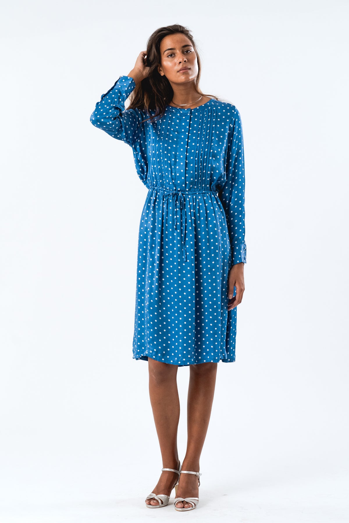 Lollys Laundry FionaLL Midi Dress LS Dress Punkte muster