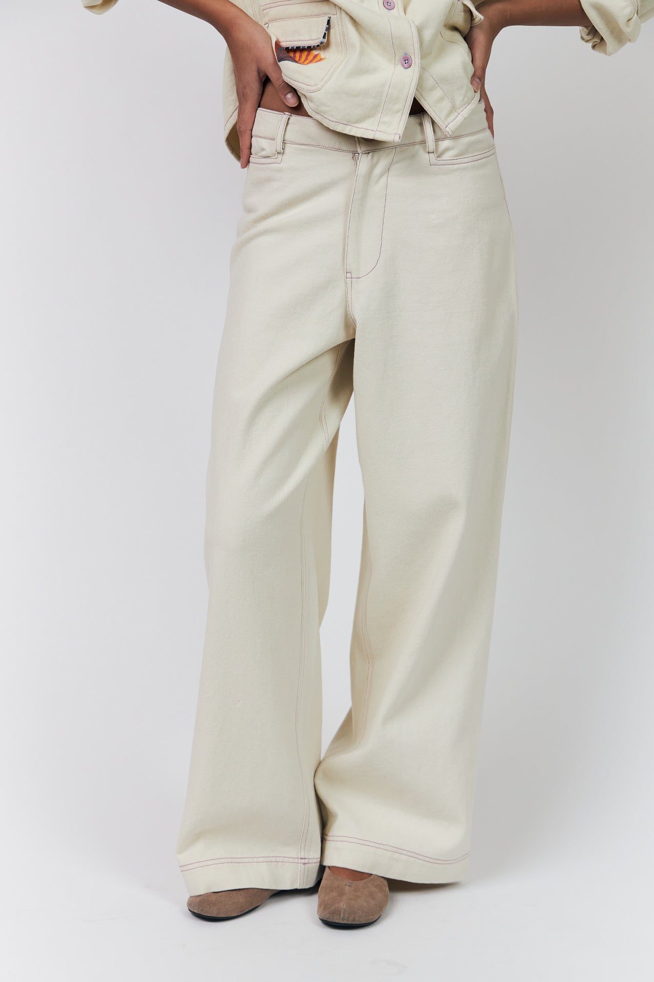 Lollys Laundry FloridaLL Hose Pants 02 Creme