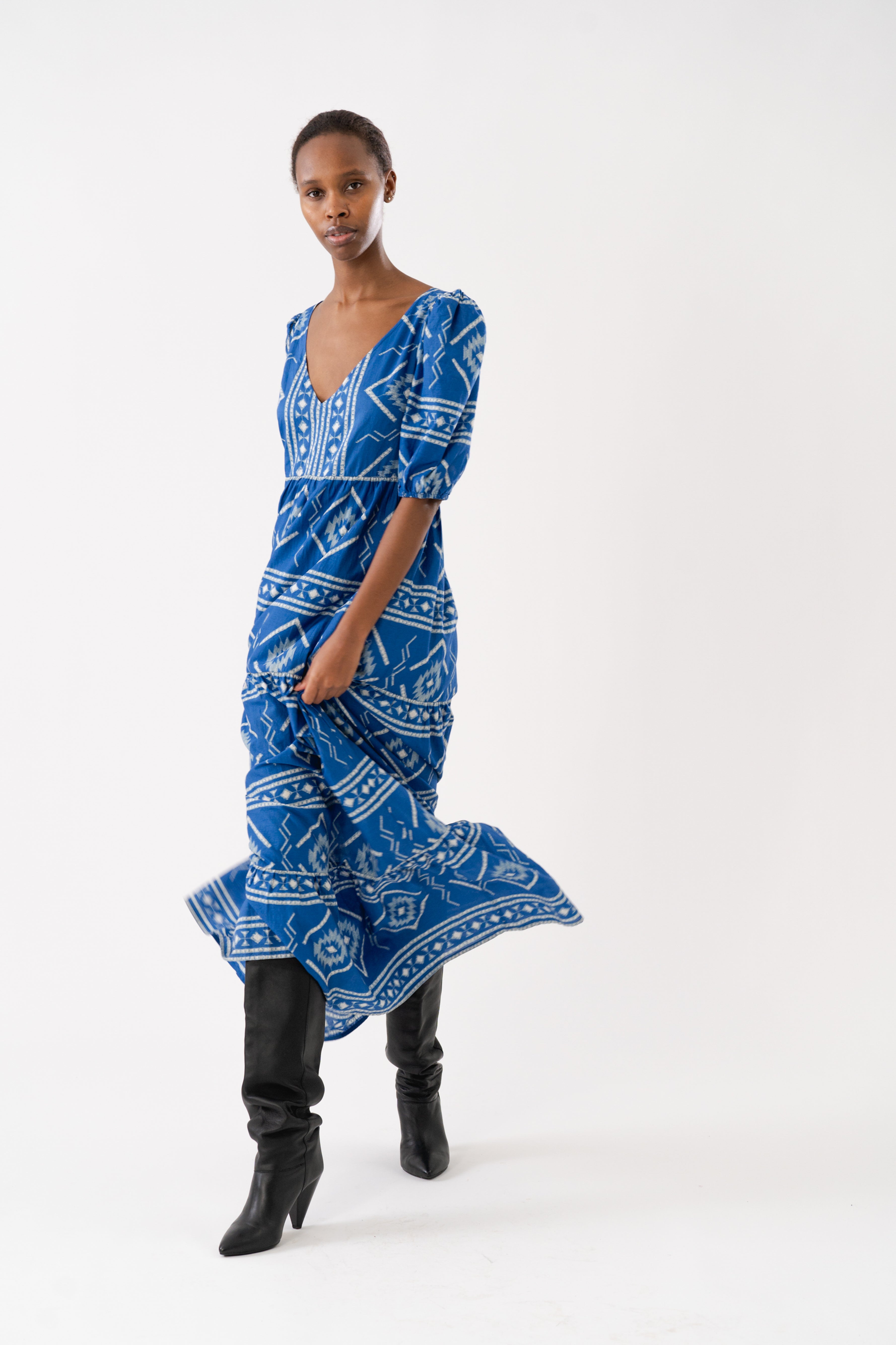 GamboLL Maxi Dress SS - Blue