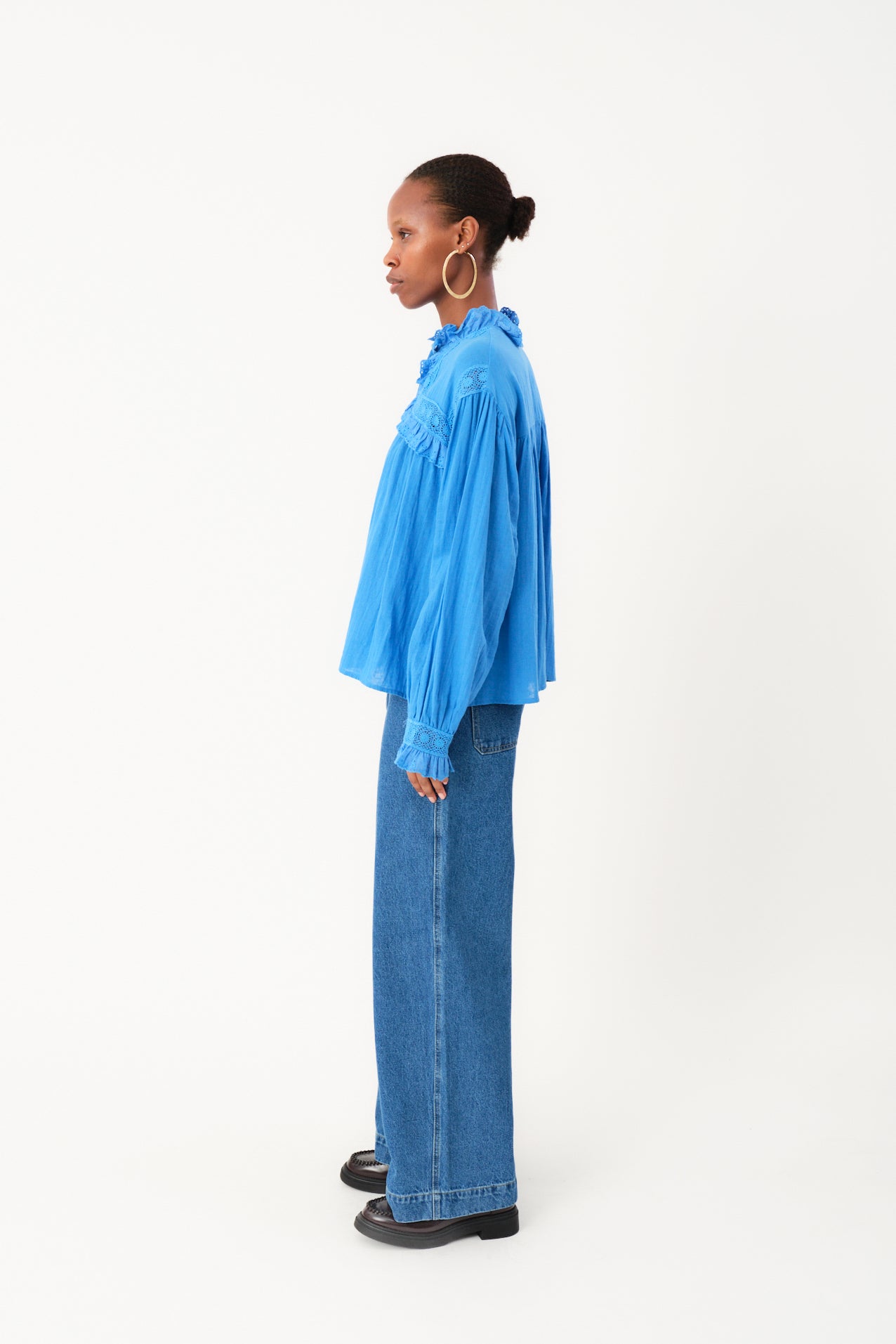 Lollys Laundry GemmaLL Hemdbluse Shirt 97 Neon Blue