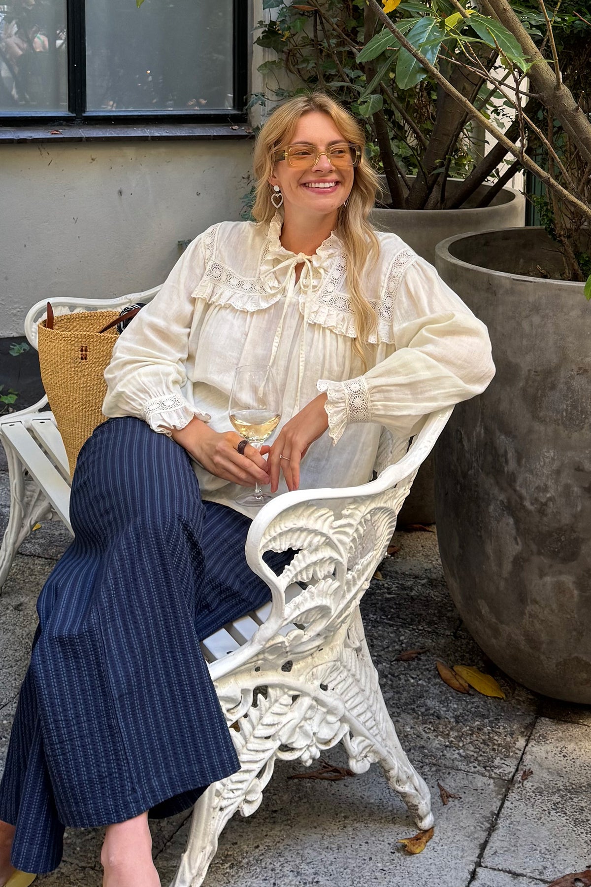 Lollys Laundry GemmaLL Hemdbluse Shirt Creme