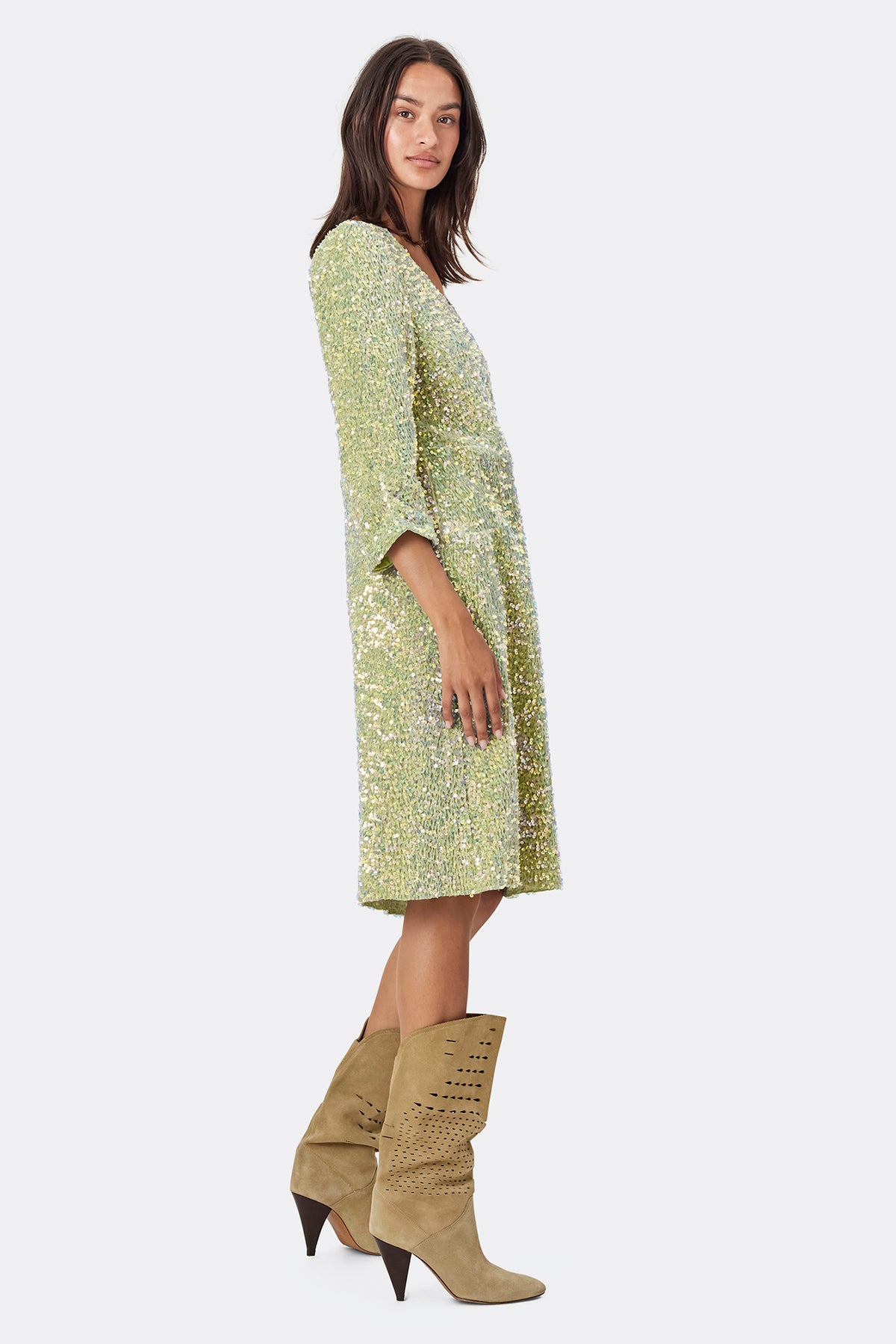 Lollys Laundry HavanaLL Midi Dress SS Dress Hellgrün