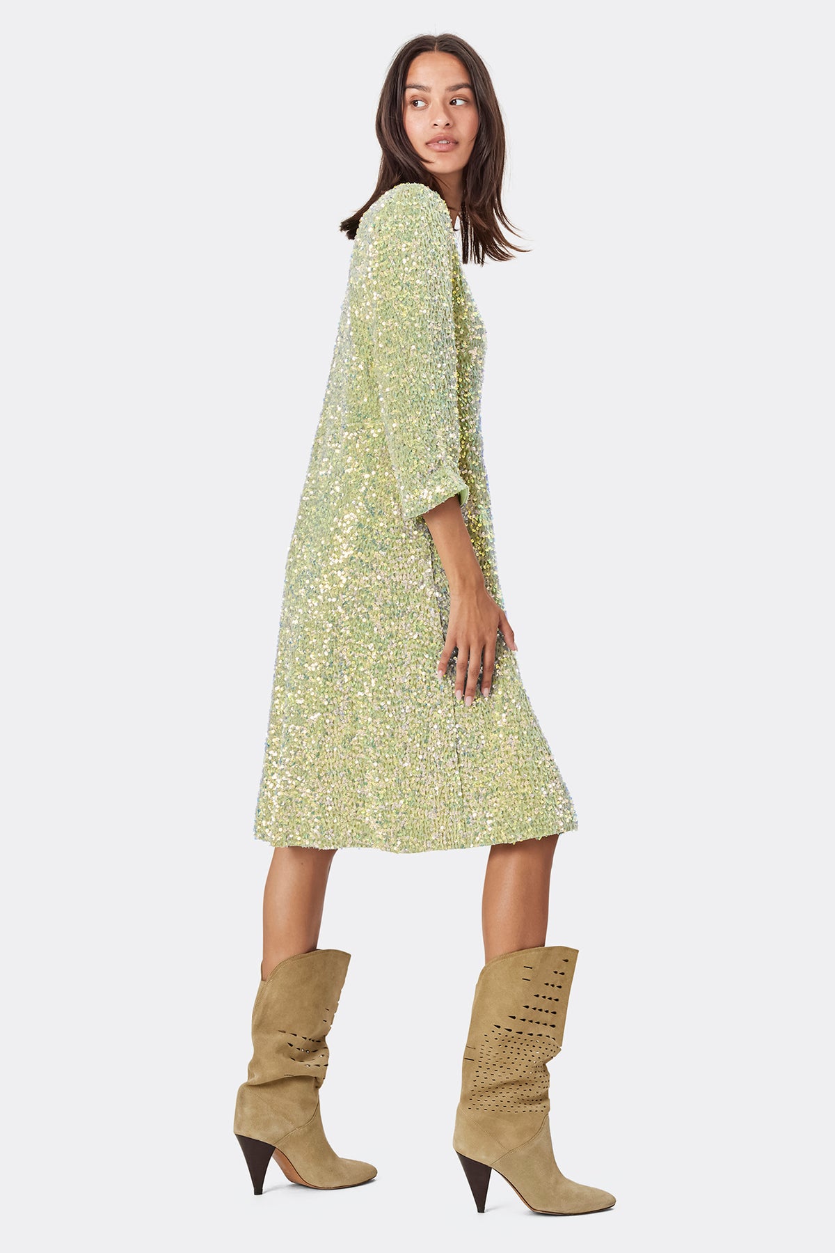 Lollys Laundry HavanaLL Midi Dress SS Dress Hellgrün