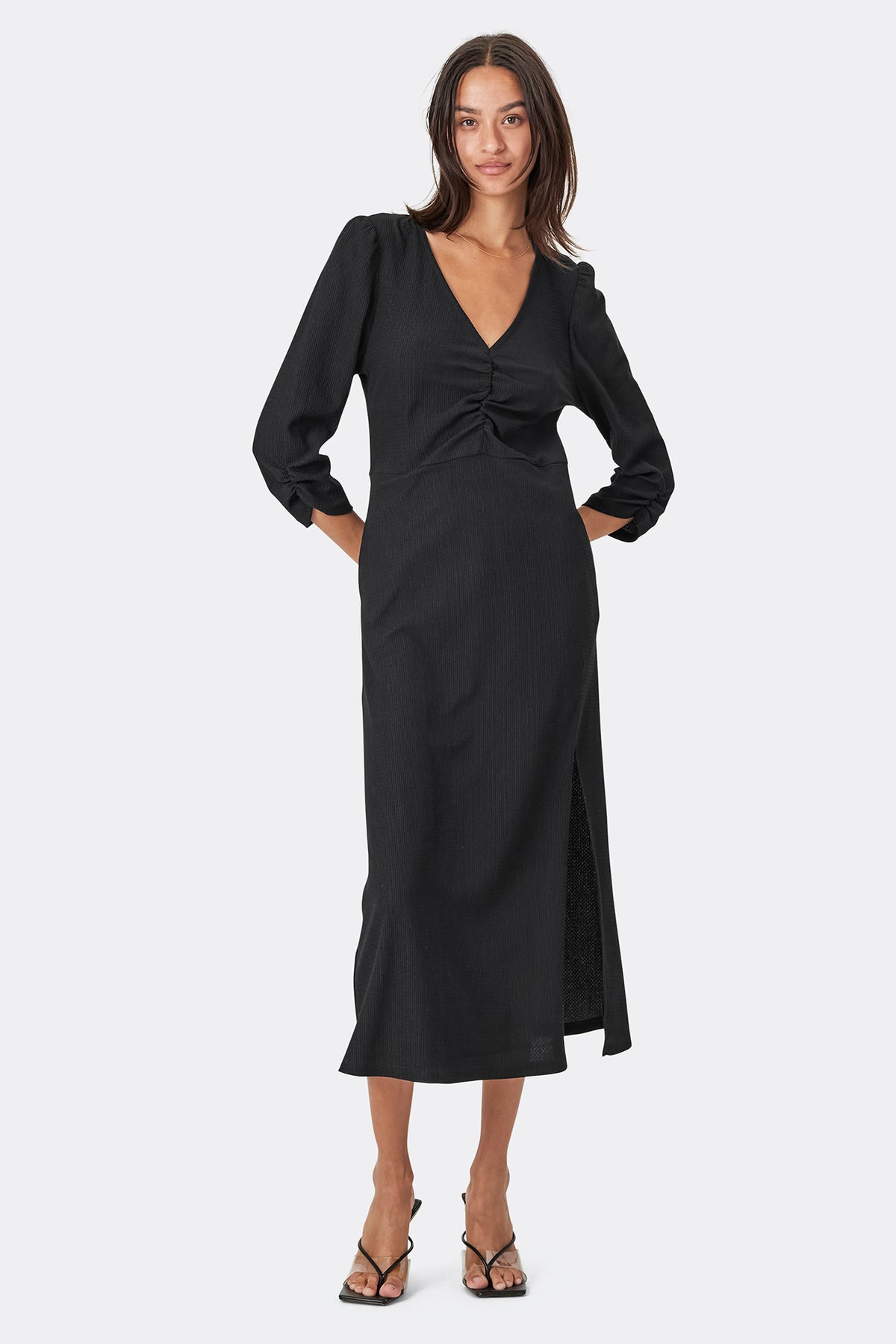 Lollys Laundry HavanaLL Midi Dress SS Dress Schwarz