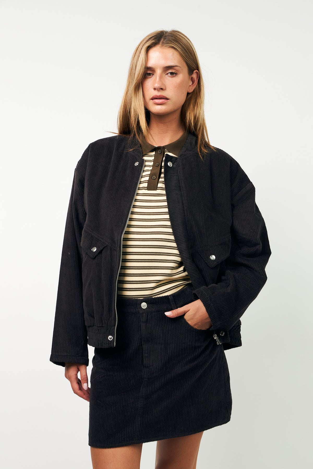 Lollys Laundry HawaiiLL Jacke Jacket Dunkelbraun