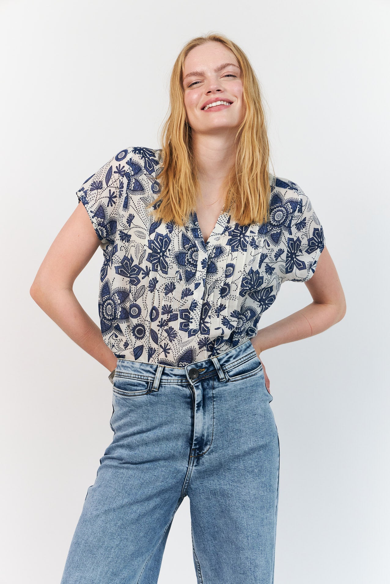 HeatherLL Bluse - Blau