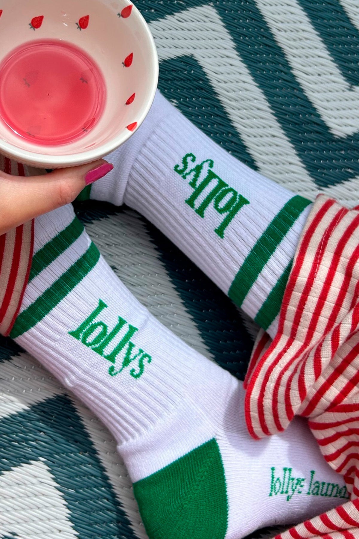 Lollys Laundry HillLL Socken Socks Grün