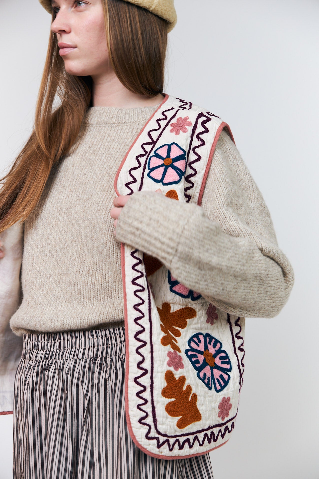 Lollys Laundry HoneyLL Weste Vest Creme