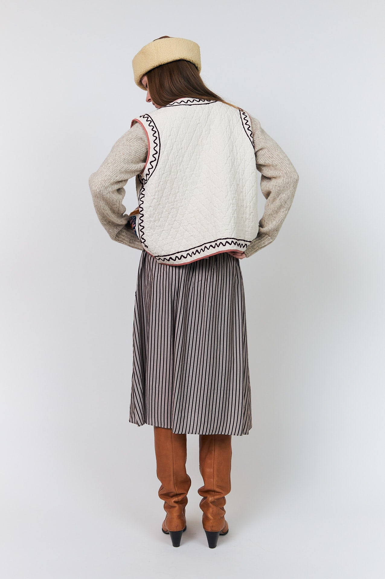 Lollys Laundry HoneyLL Weste Vest Creme