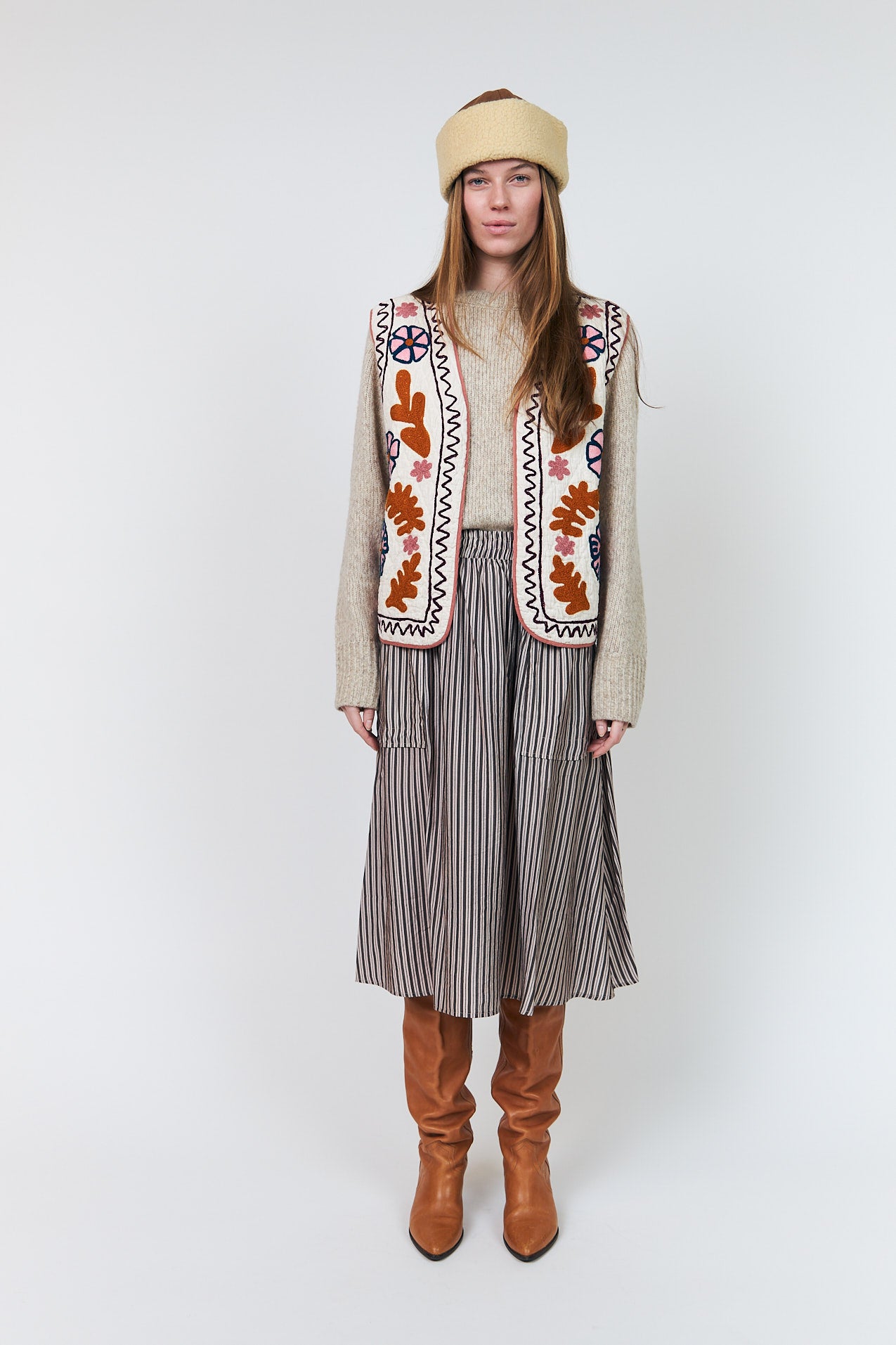 Lollys Laundry HoneyLL Weste Vest Creme