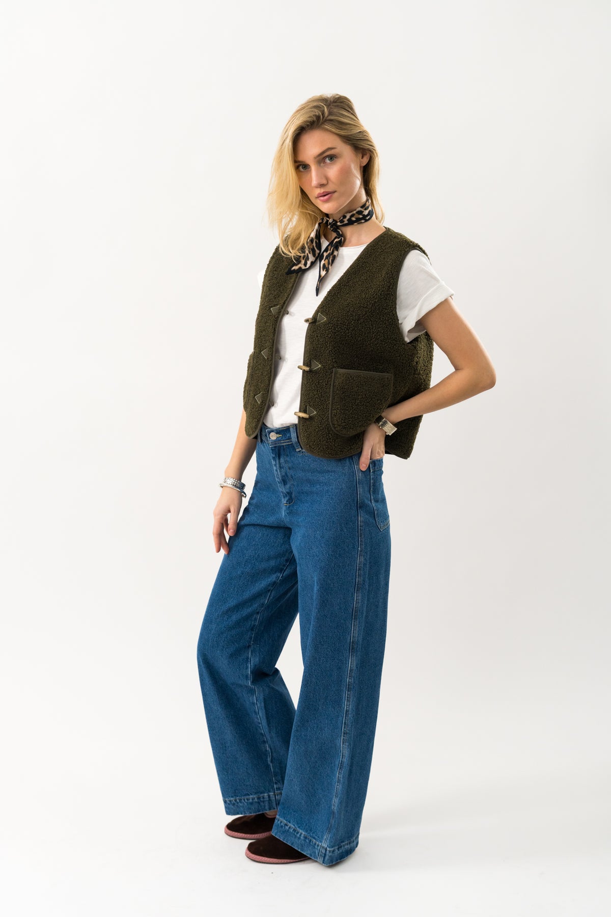 Lollys Laundry HugoLL Weste Vest Dunkelgrün