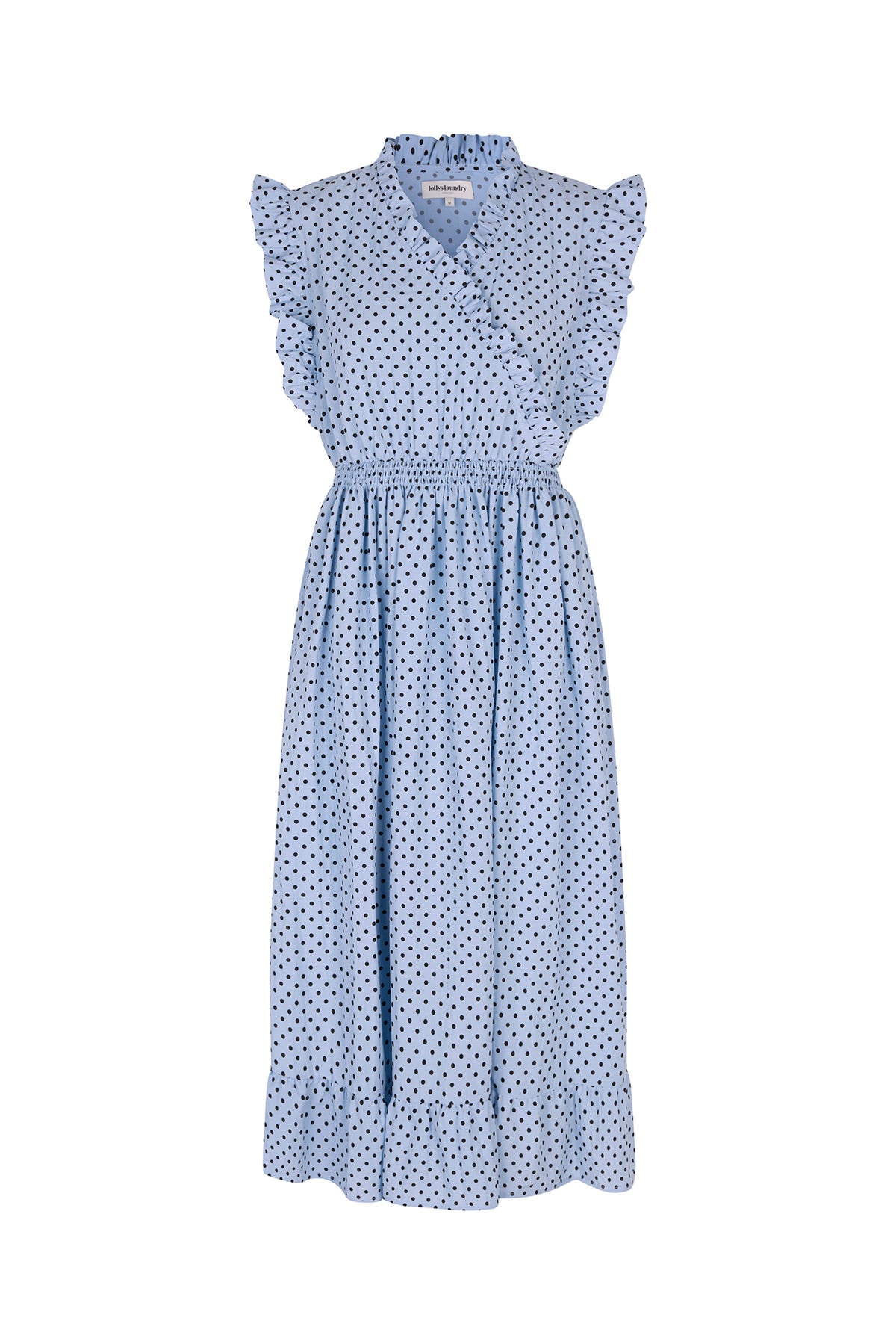 Lollys Laundry IdinaLL Midi Kleid Dress Hellblau