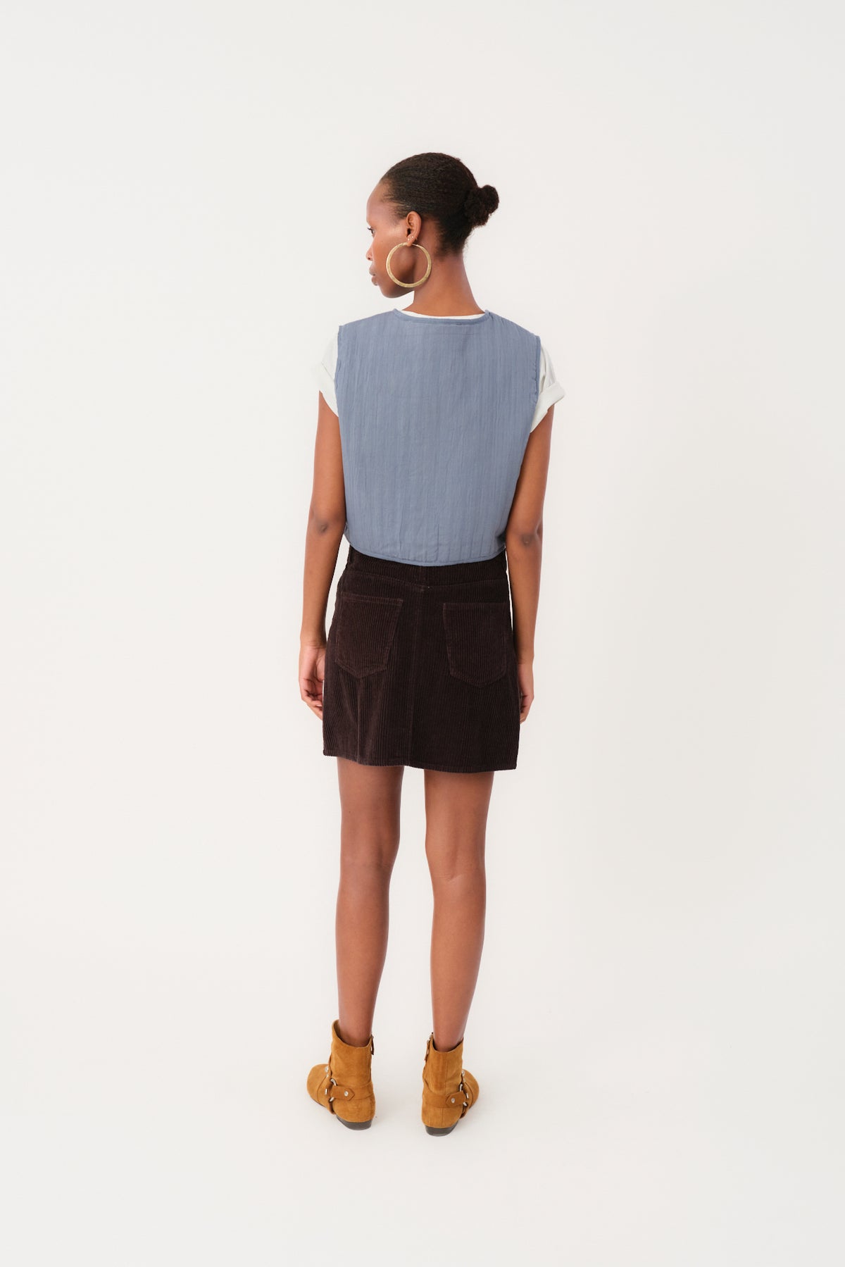 Lollys Laundry IlsaLL Weste Vest Gedämpftes Blau