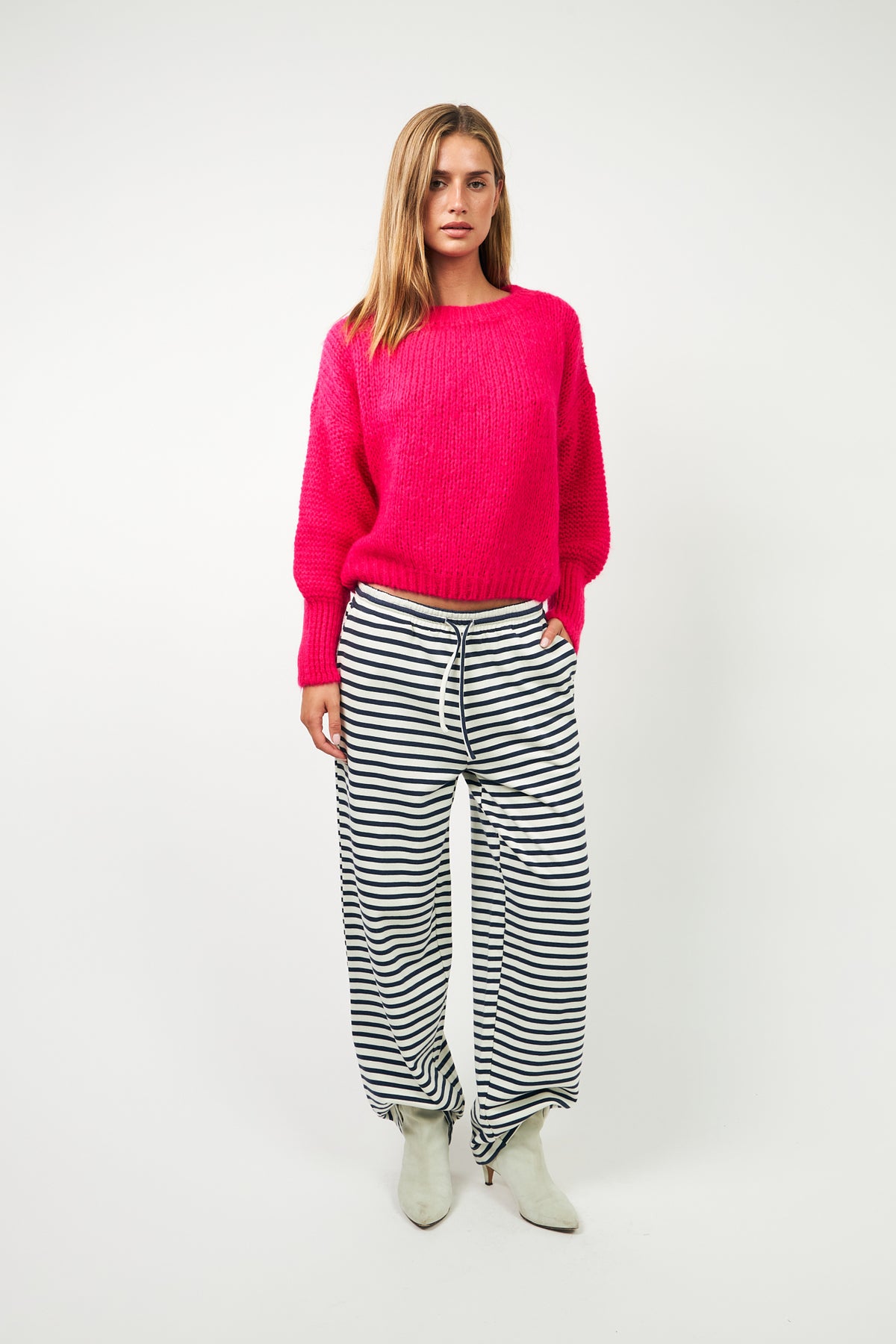 IsoldeLL Strickpullover - Neon pink