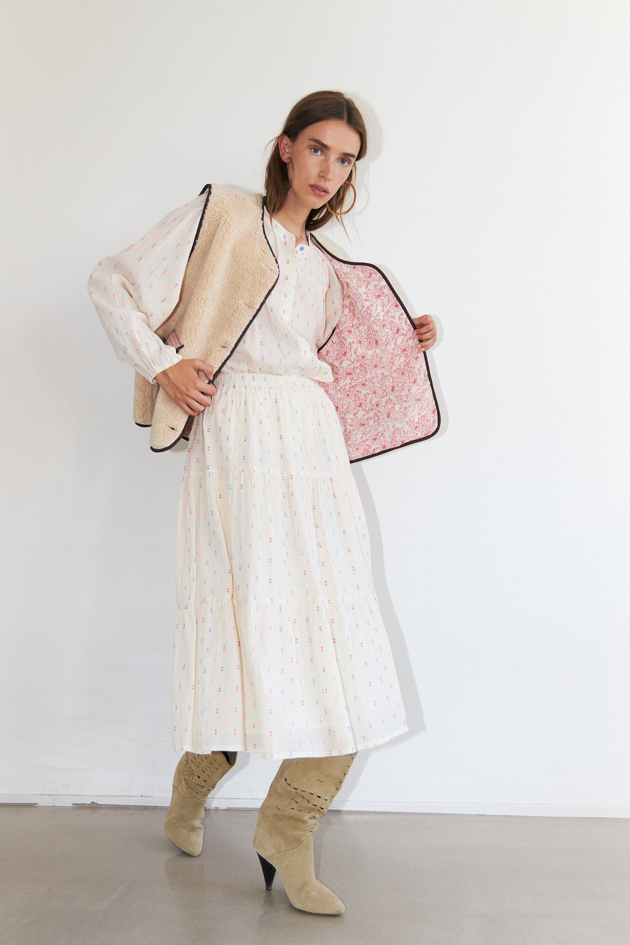 Lollys Laundry JaceLL Love Weste Vest 08 Beige