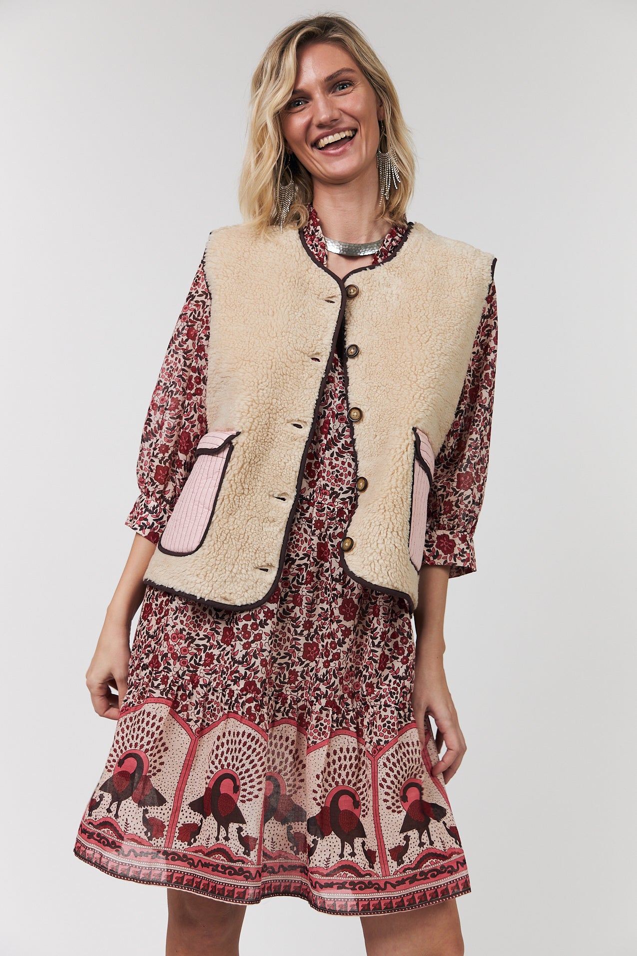 Lollys Laundry JaceLL Love Weste Vest 08 Beige