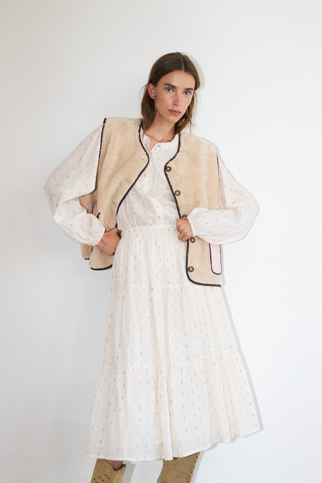 Lollys Laundry JaceLL Love Weste Vest 08 Beige