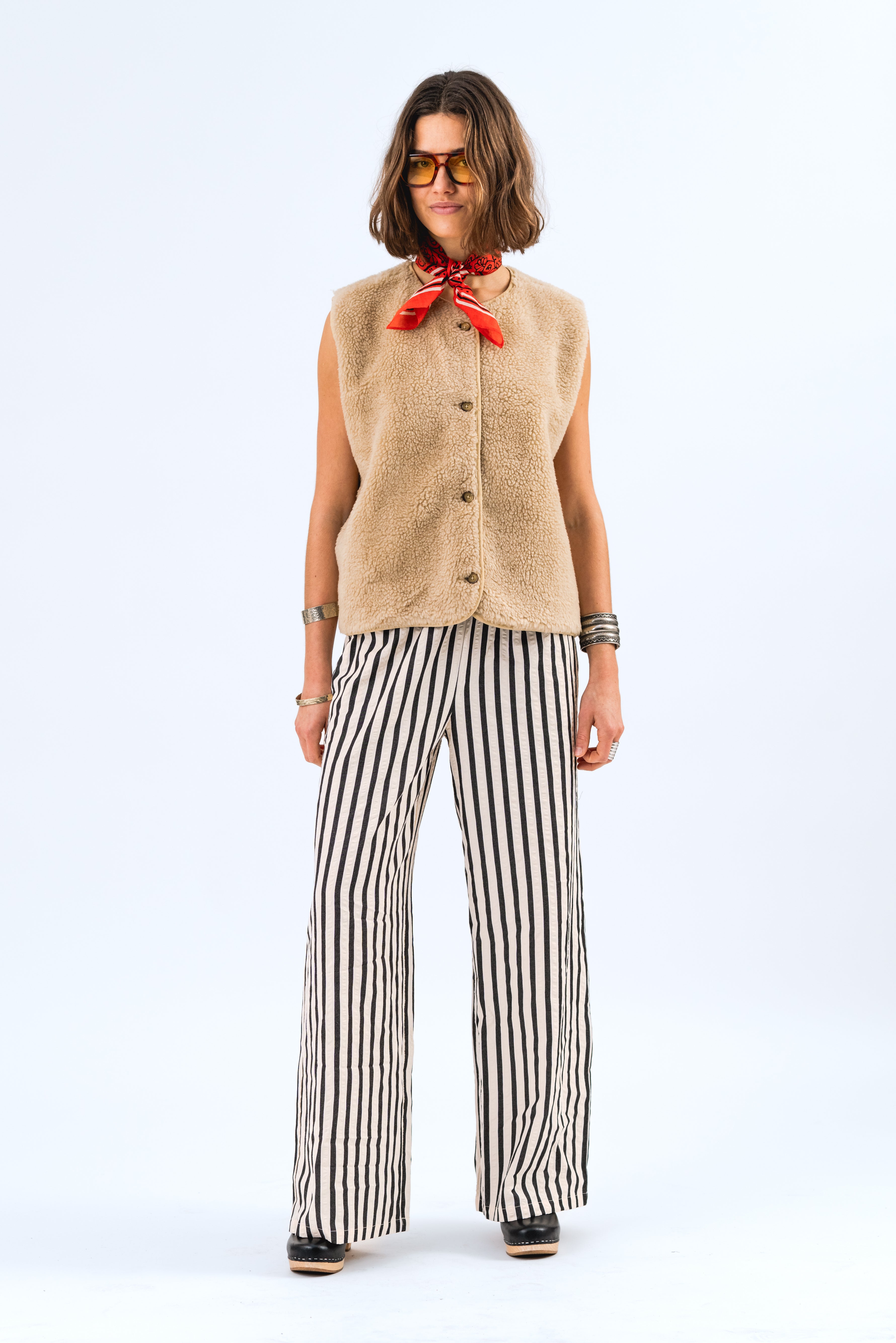 Lollys Laundry JaceLL Weste Vest 04 Sand