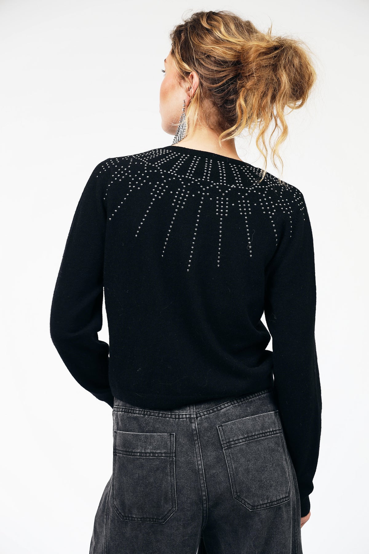 JudeLL Strickjacke - Schwarz