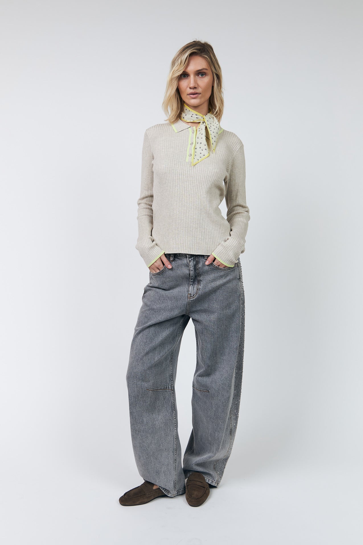 Lollys Laundry JulioLL Strickpolo Jumper 08 Beige