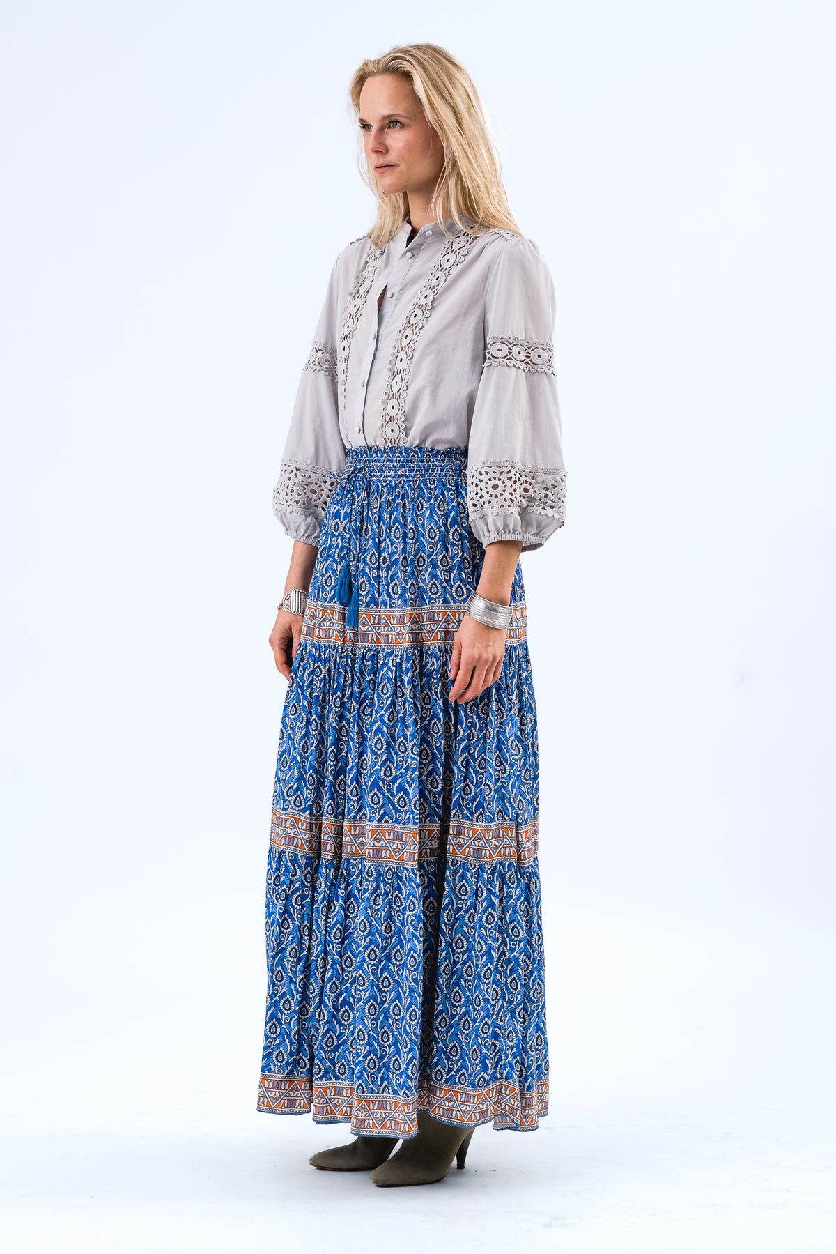 Lollys Laundry JuneLL Hemdbluse Shirt Gedämpftes Blau
