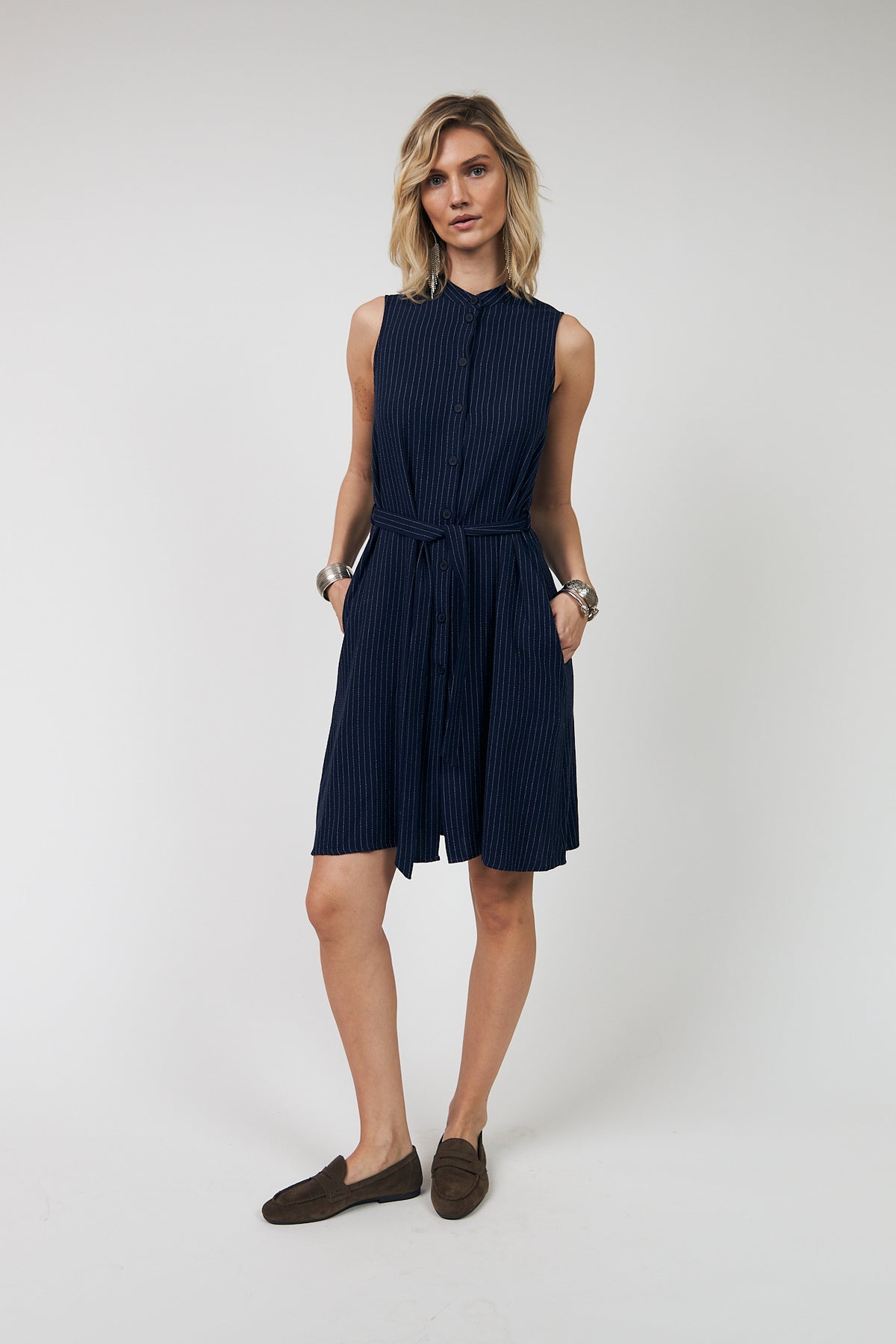 Lollys Laundry KatieLL midi Kleid Dress Navy