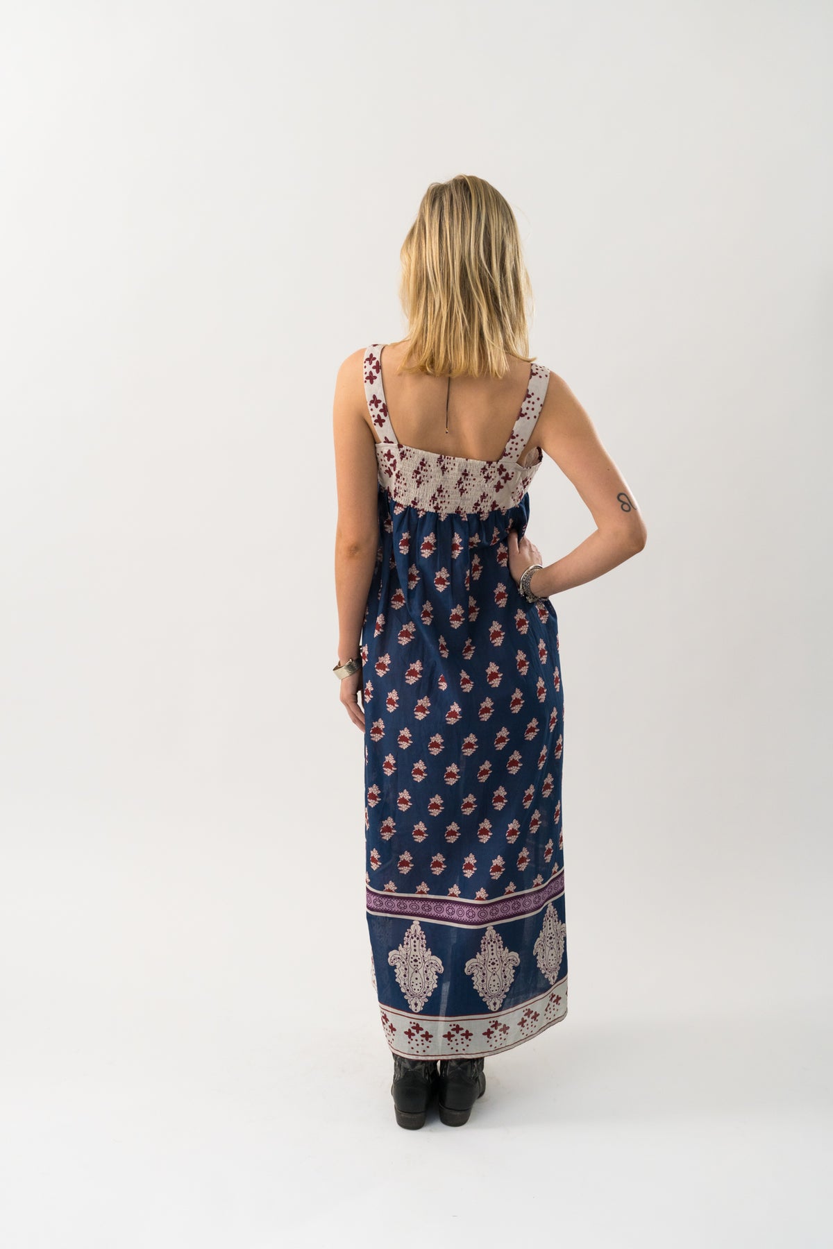 Lollys Laundry KiaLL Maxi Kleid Dress Dunkelblau